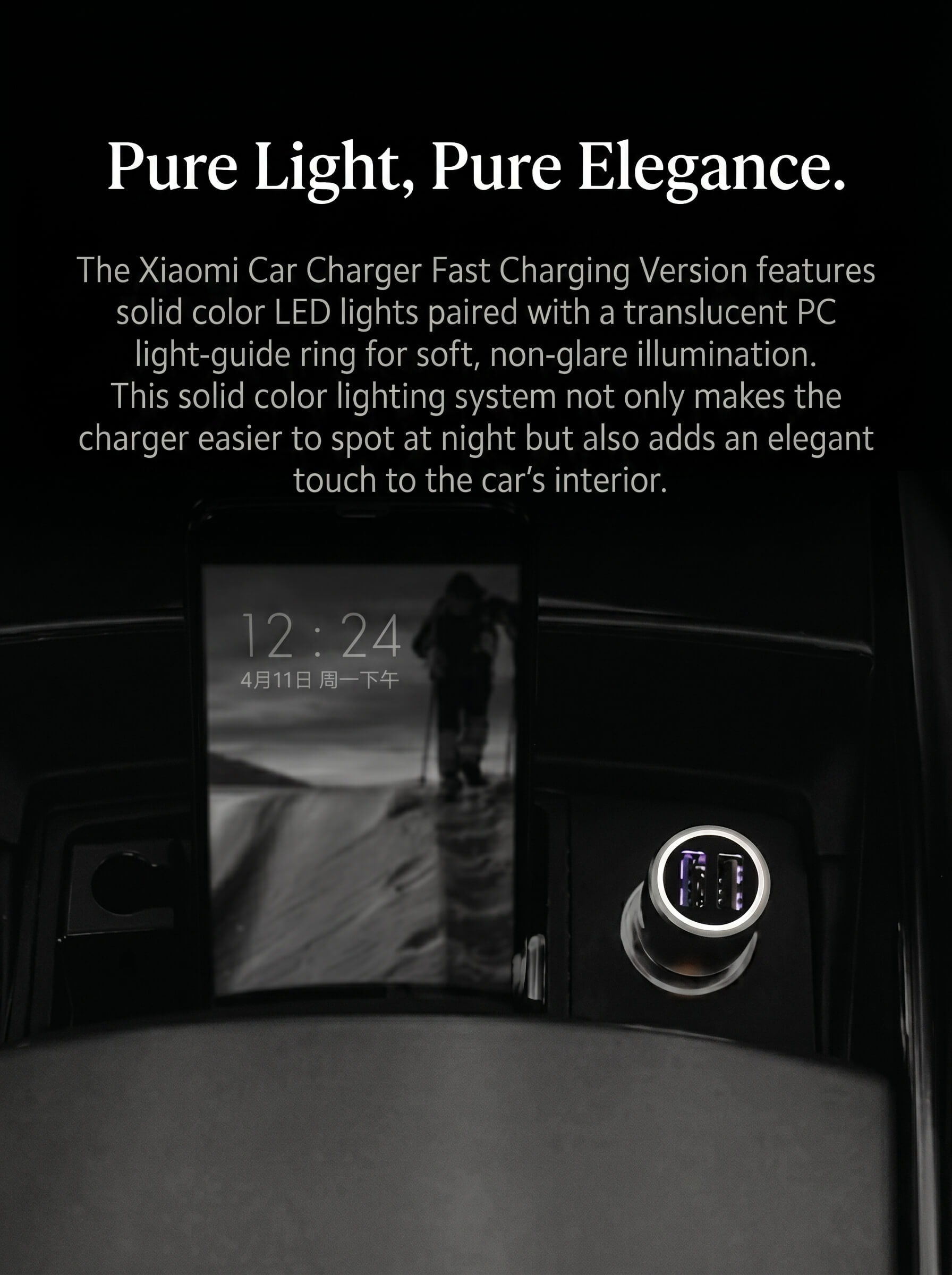 Multi-Function Charger dual usb smart 2 interface car cigarette lighter