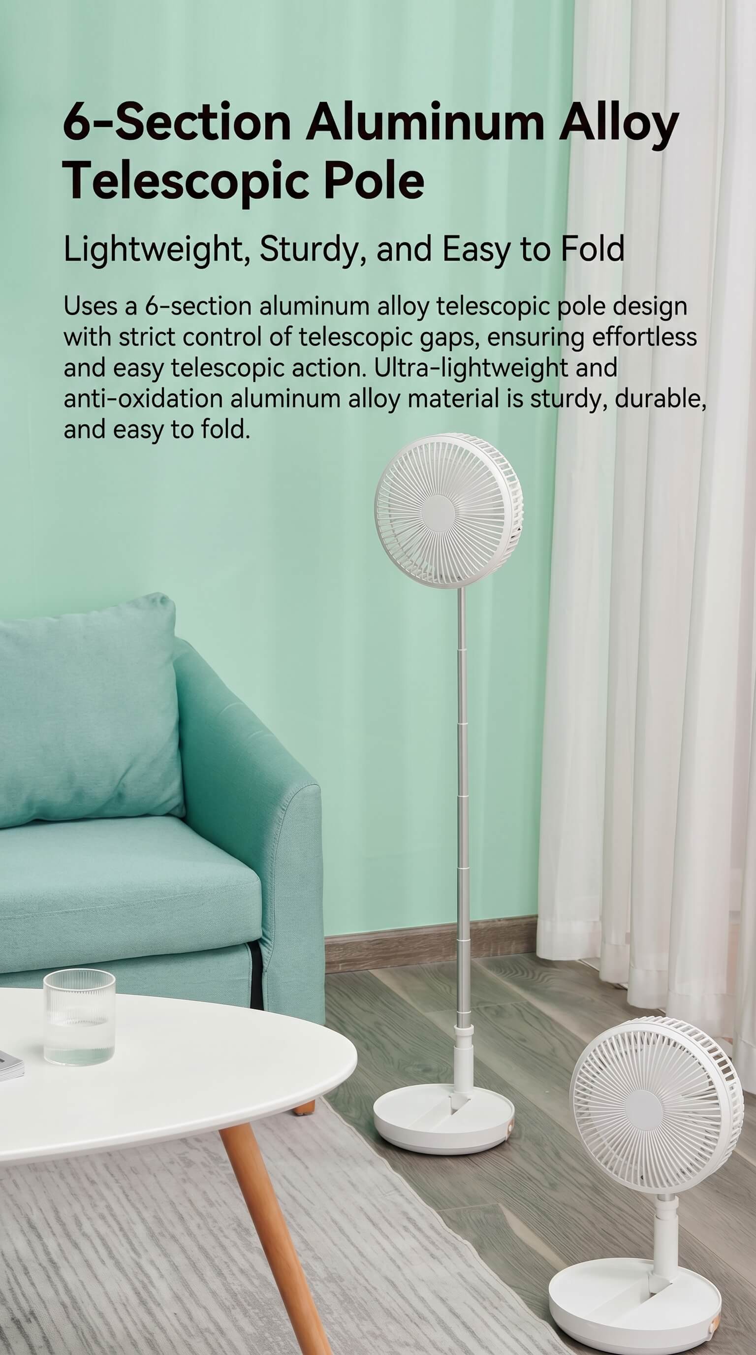 instant folding storage fan