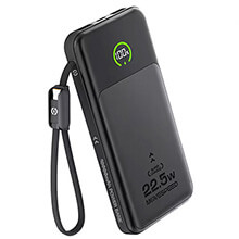 Speed-Up Power Bank with Built-in Cable 10000mAh 22.5W