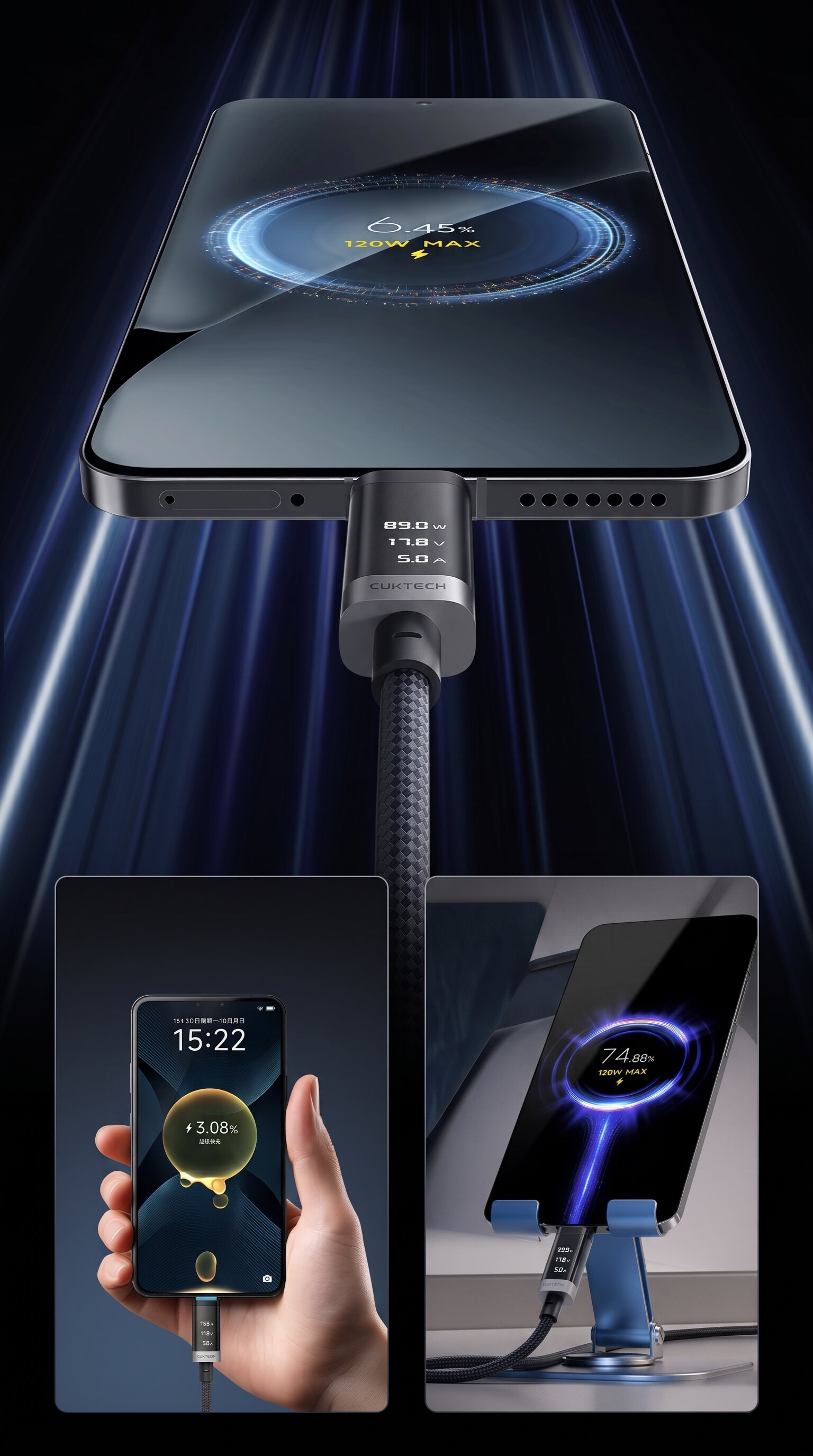 Cuktech 6A  Magnetic digital display