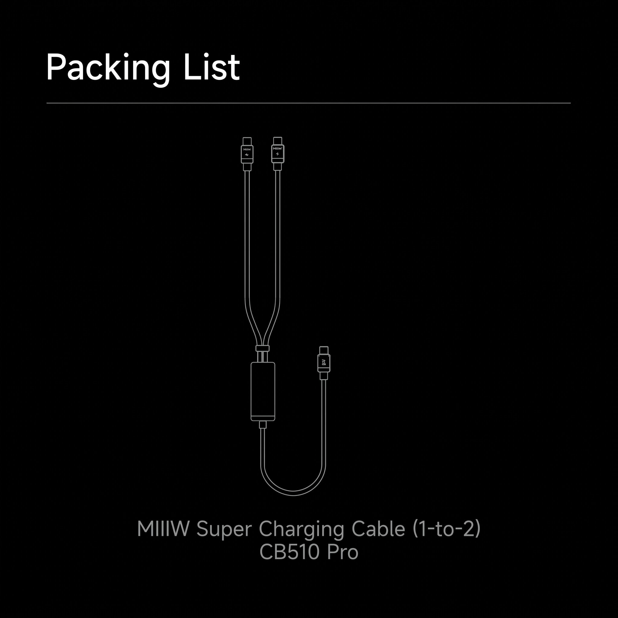 MIIIW CB510 Pro Two-in-One Cable