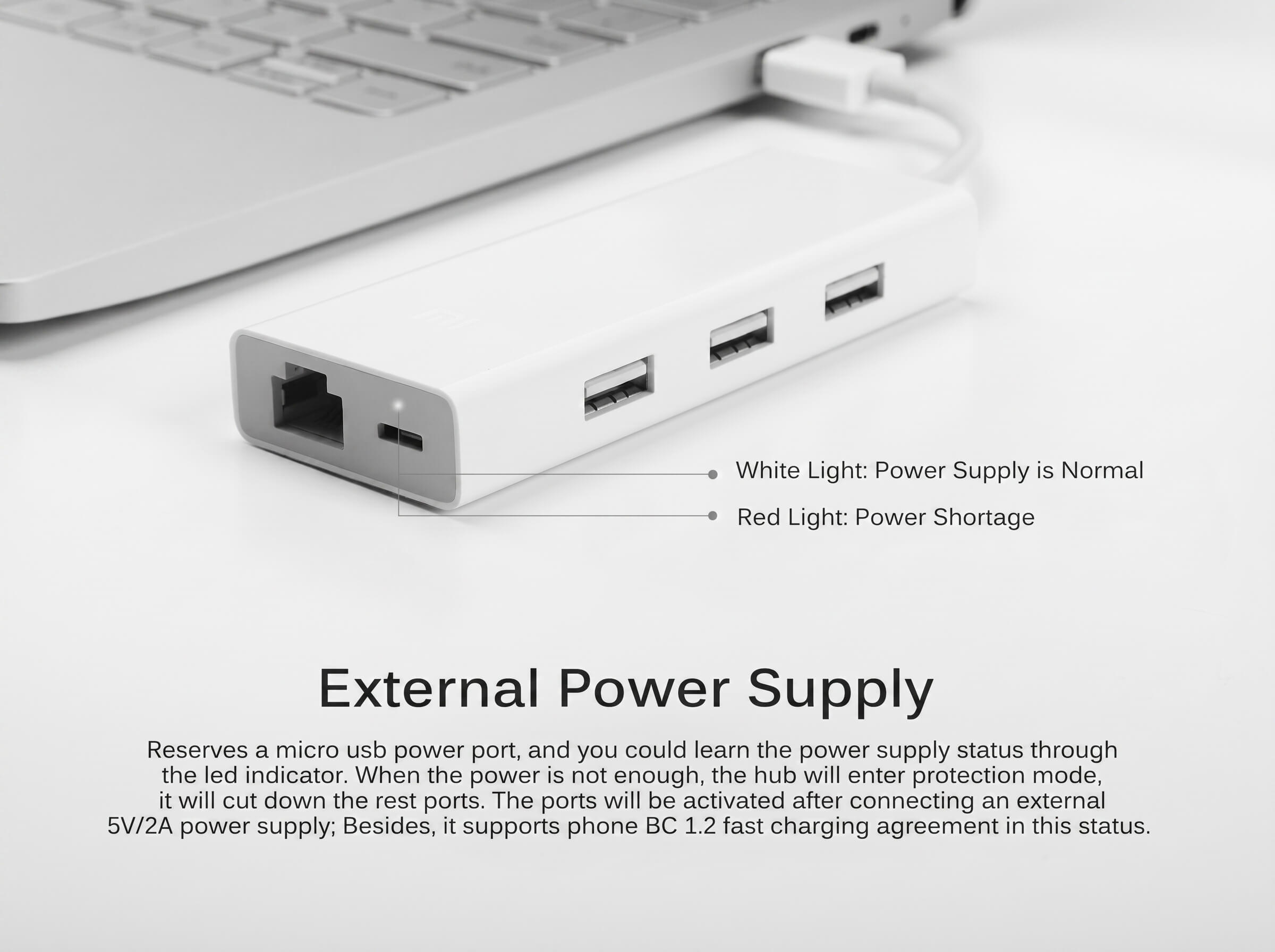 Mi USB3.0 To Type-C Gigabit Ethernet Port Multi-function Adapter