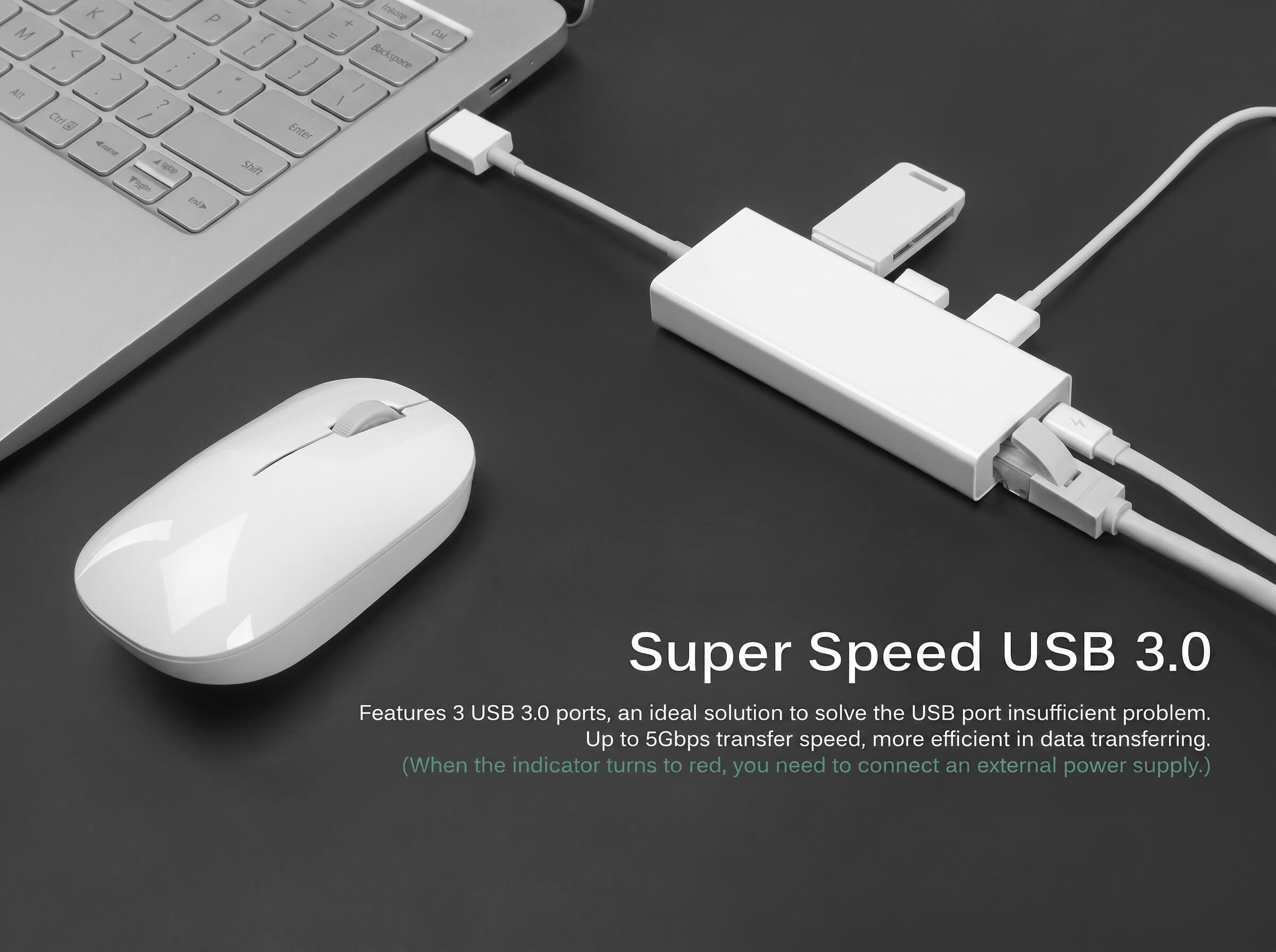 Mi USB3.0 To Type-C Gigabit Ethernet Port Multi-function Adapter