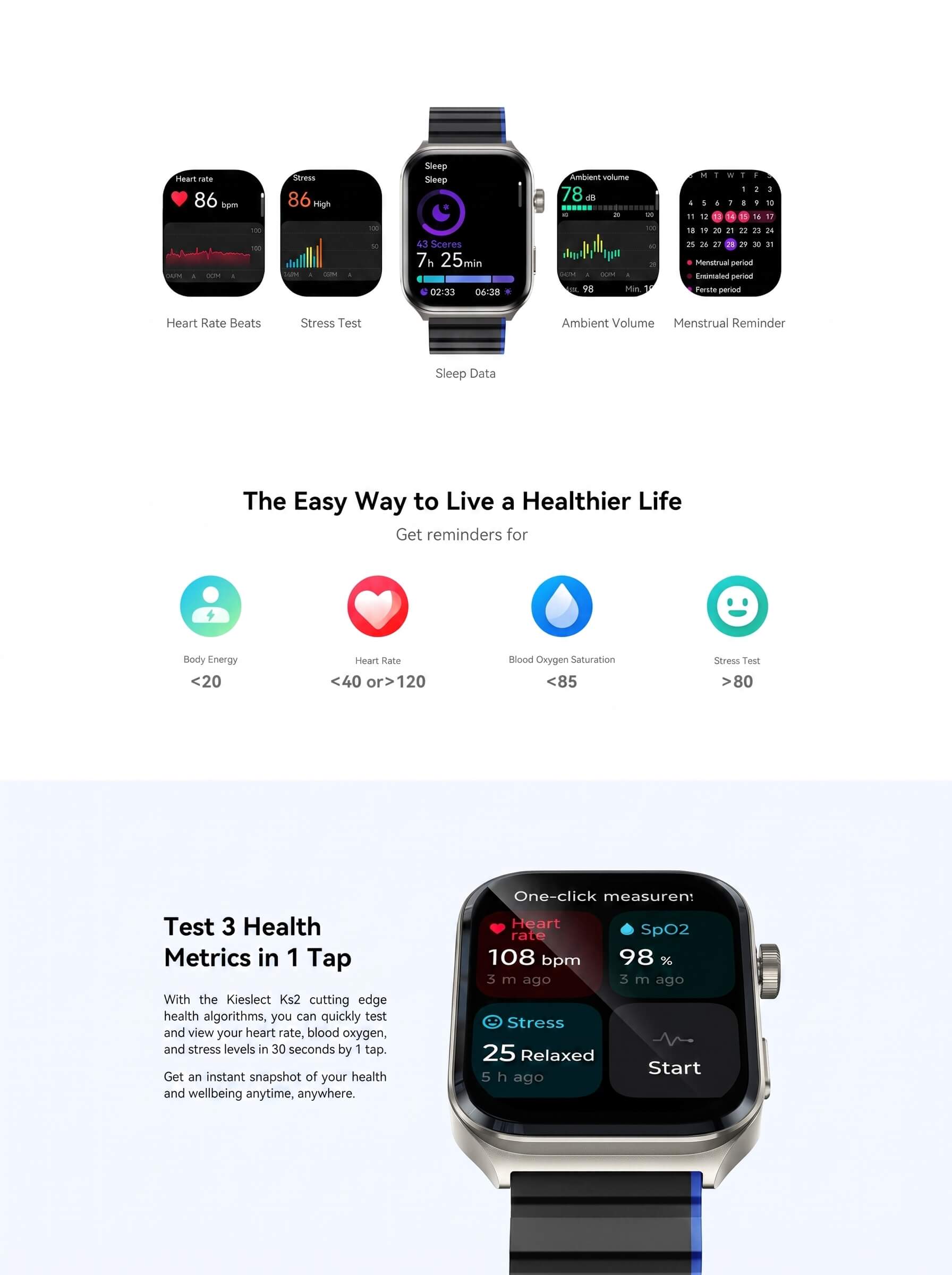 Kieslect Smart Calling Watch Ks2