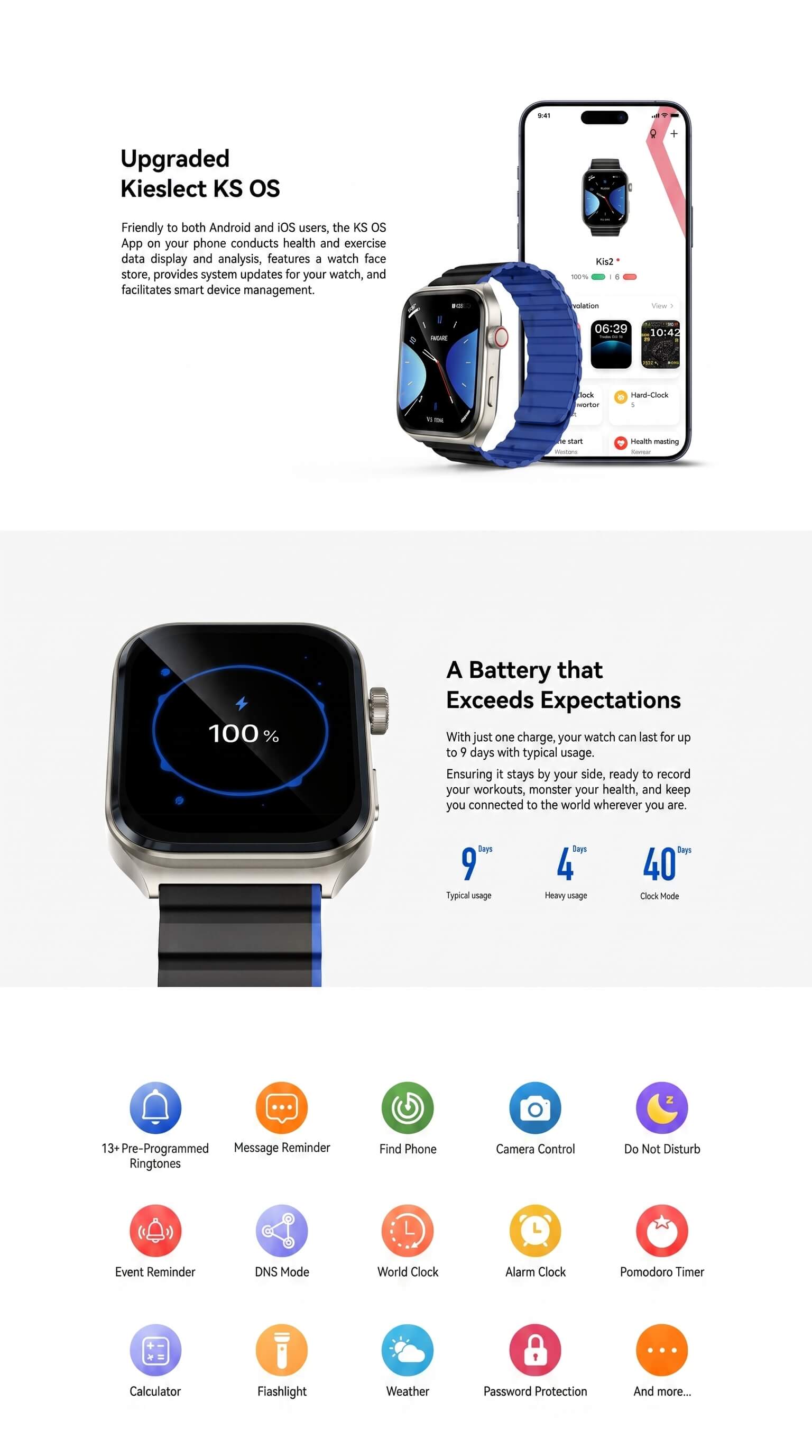 Kieslect Smart Calling Watch Ks2