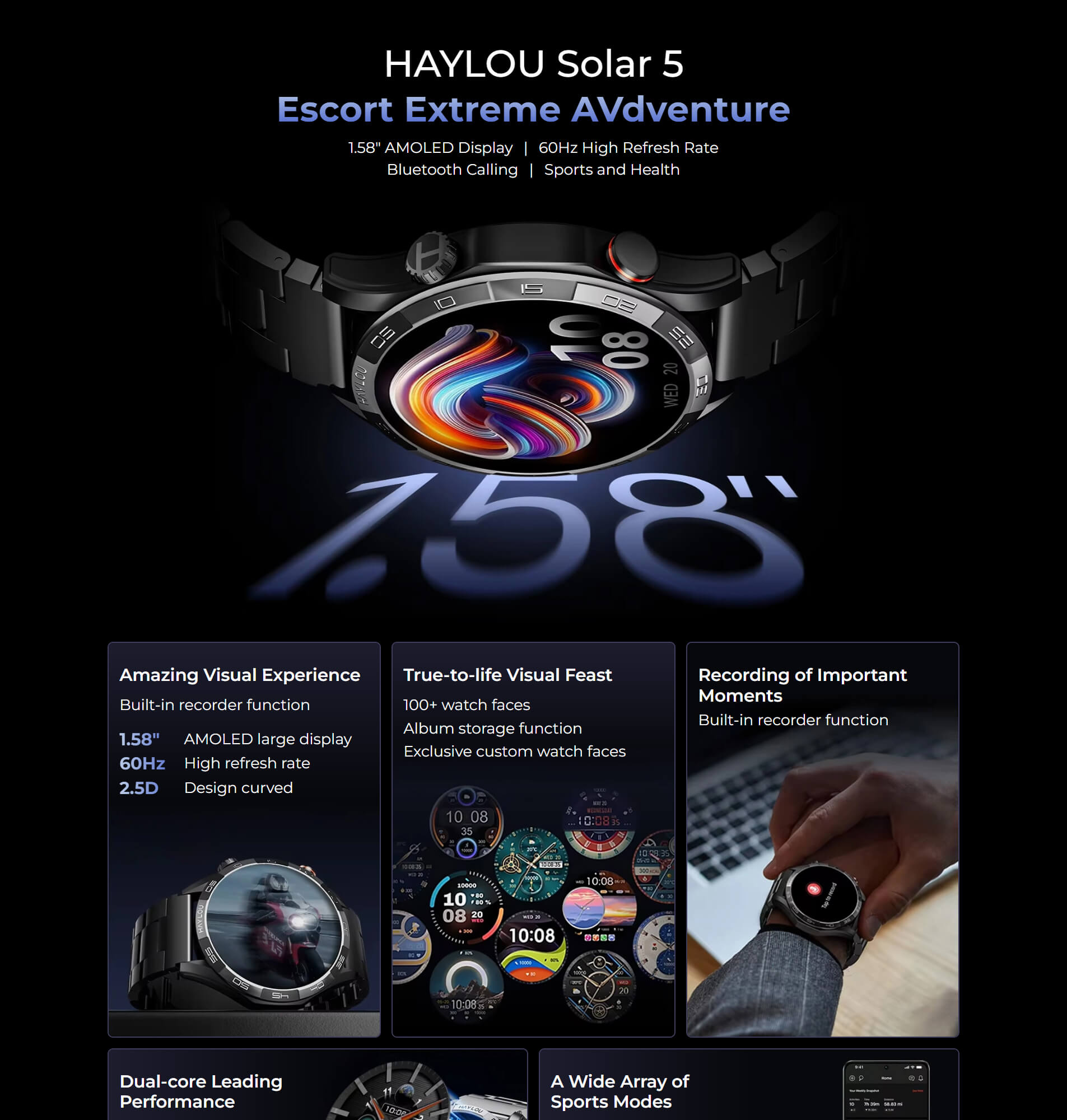 Haylou Solar 5 smart watch