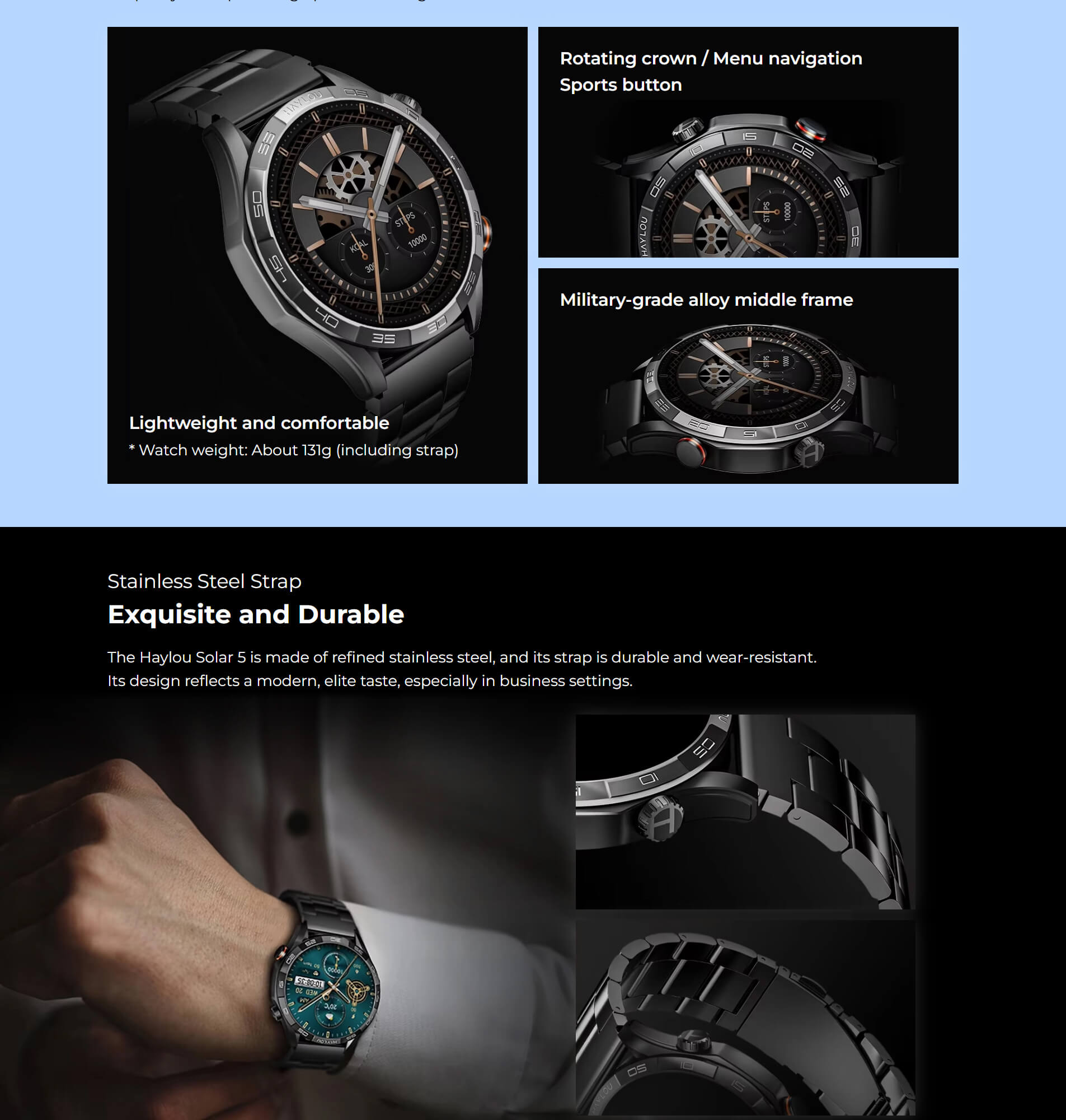 Haylou Solar 5 smart watch