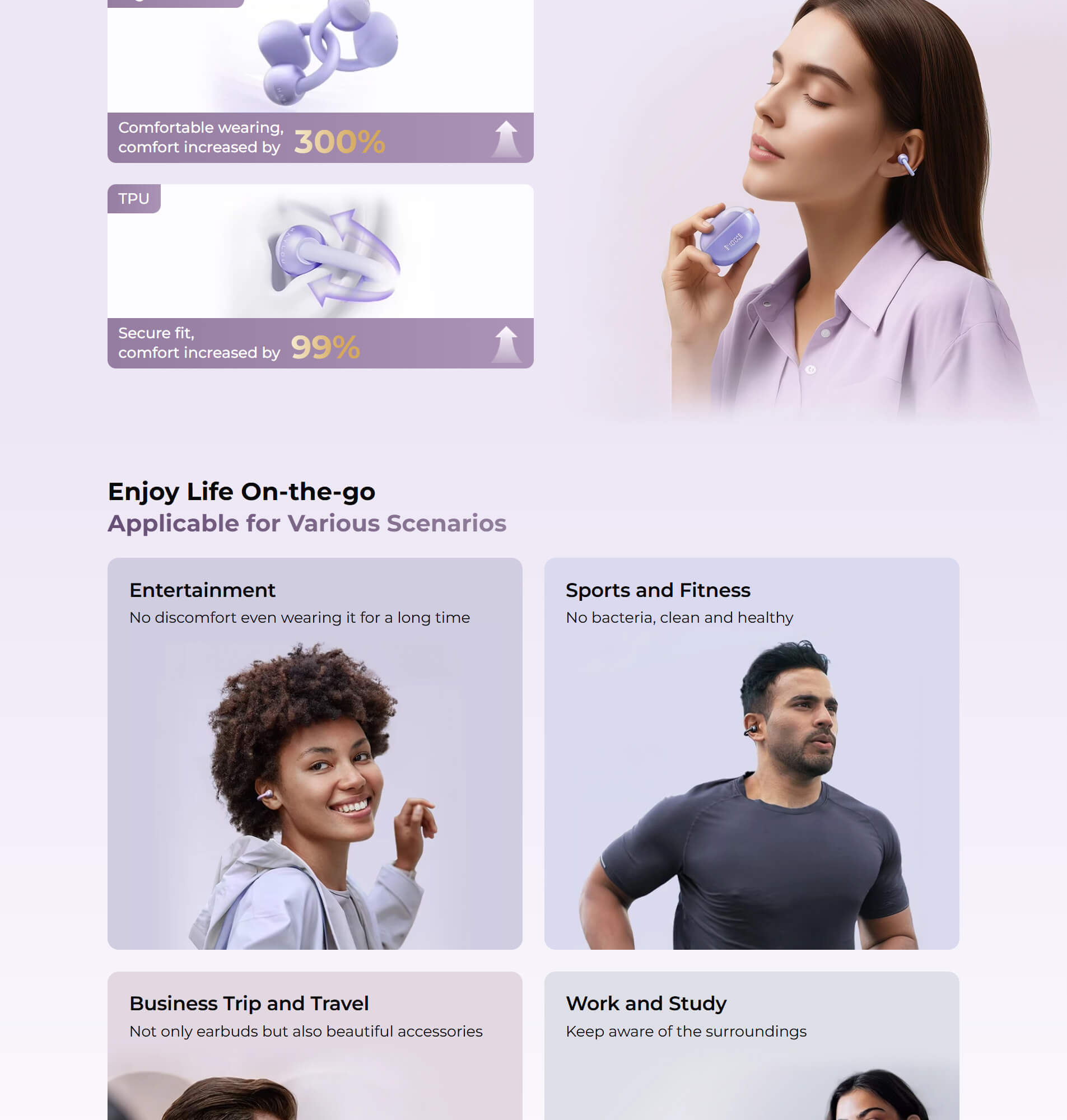 HAYLOU Airfree CLIP ON earbuds