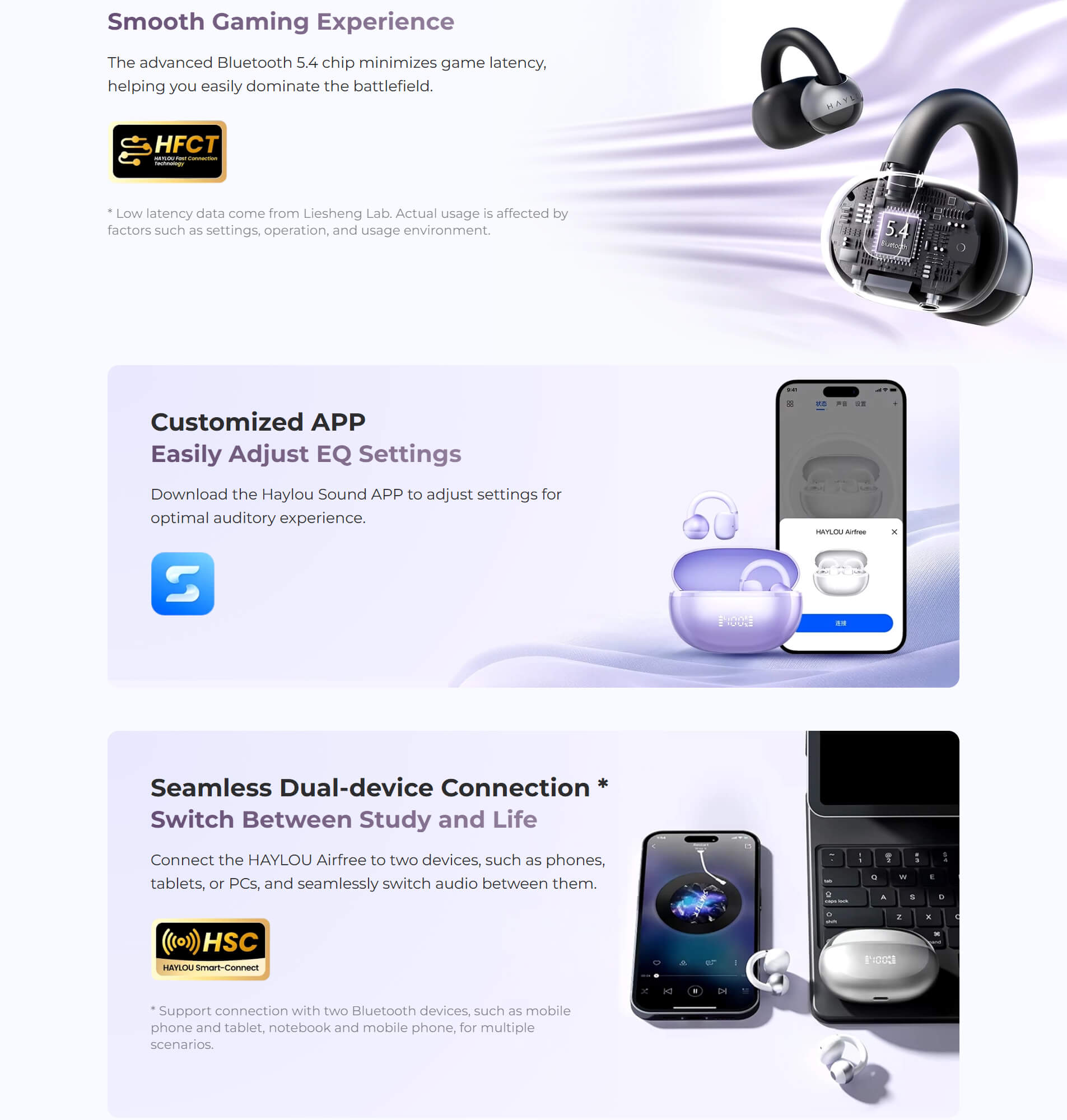 HAYLOU Airfree CLIP ON earbuds
