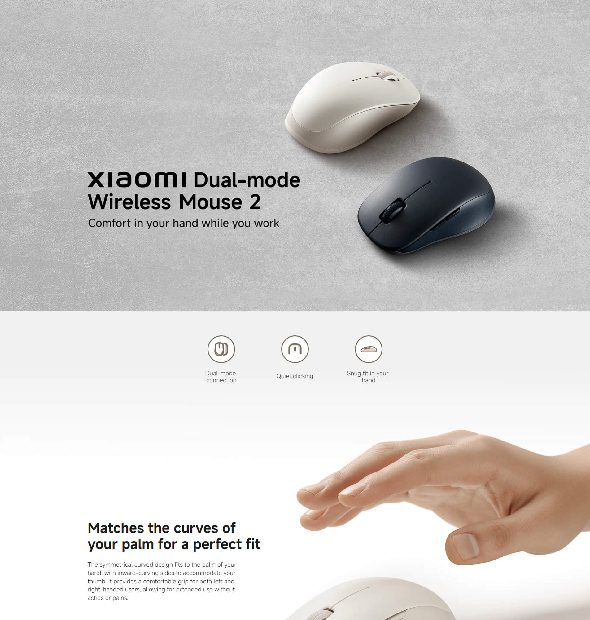 Xiaomi Dual-mode Wireless Mouse 2
