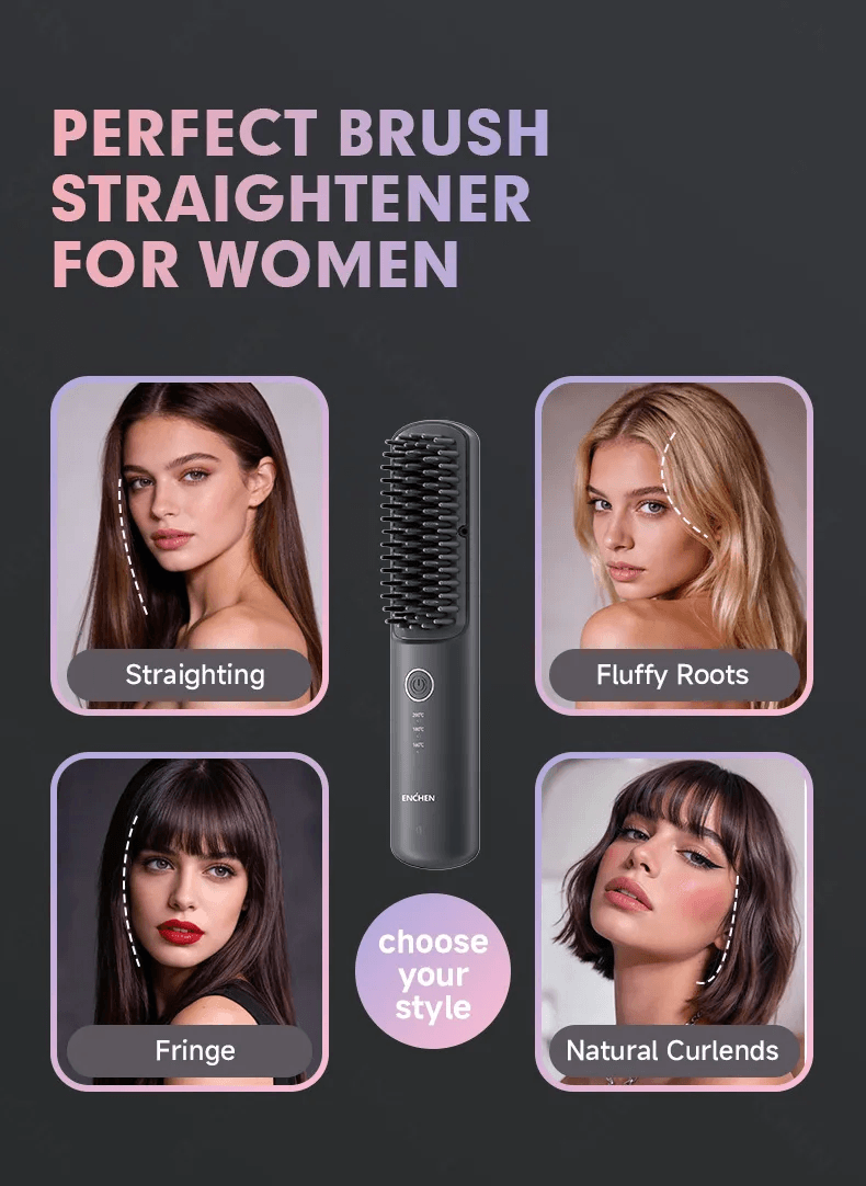 ENCHEN H6 Cordless Hair Straightener Comb 2-in-1