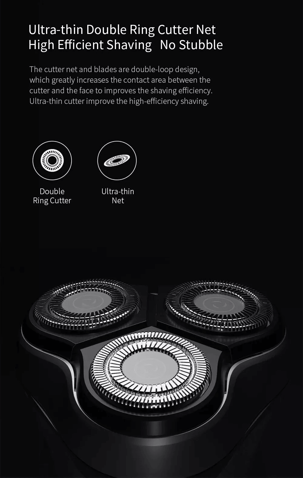 ENCHEN Blackstone-C 3D Rotary Electric Shaver with Pop-Up Trimmer