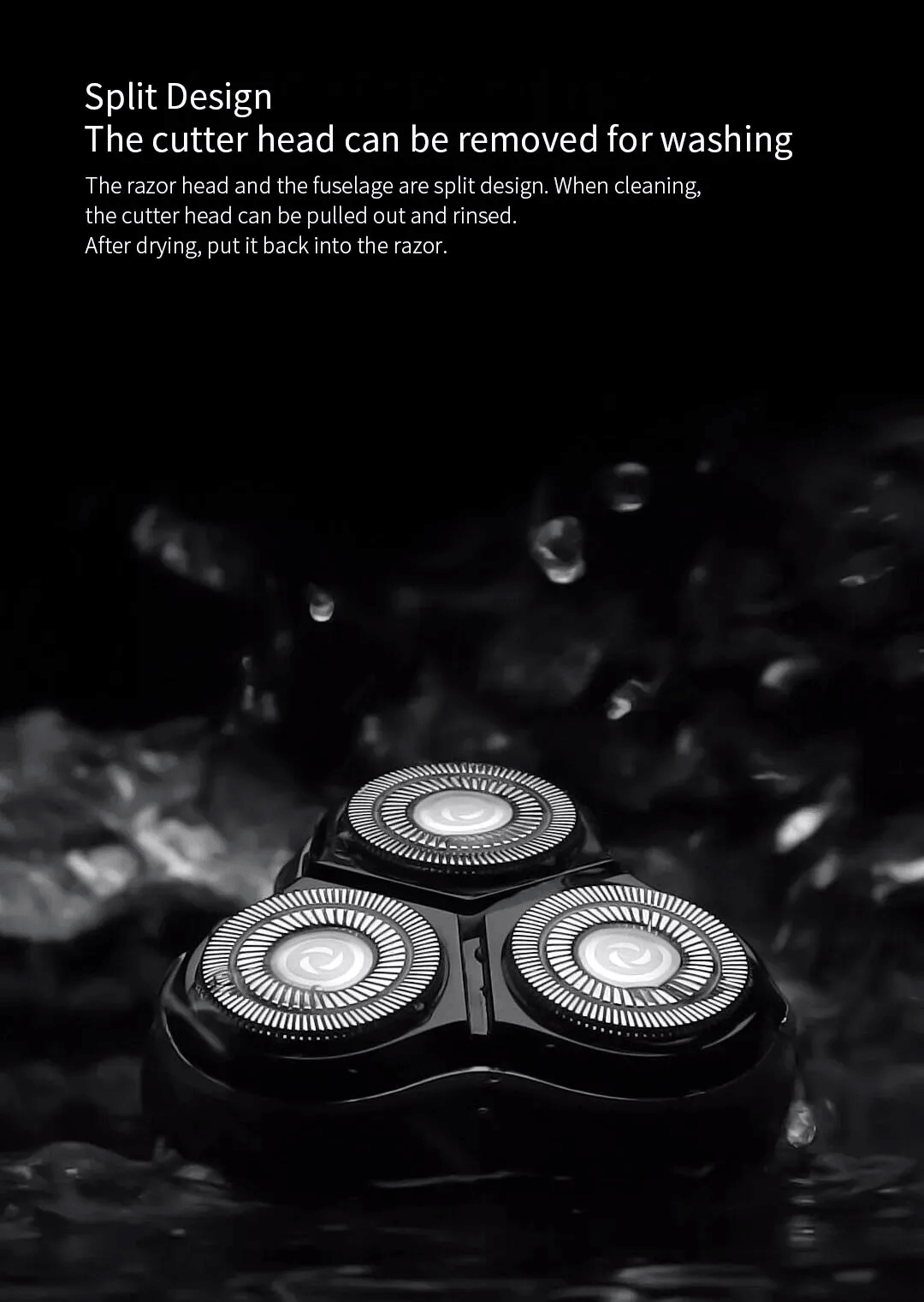 ENCHEN Blackstone-C 3D Rotary Electric Shaver with Pop-Up Trimmer