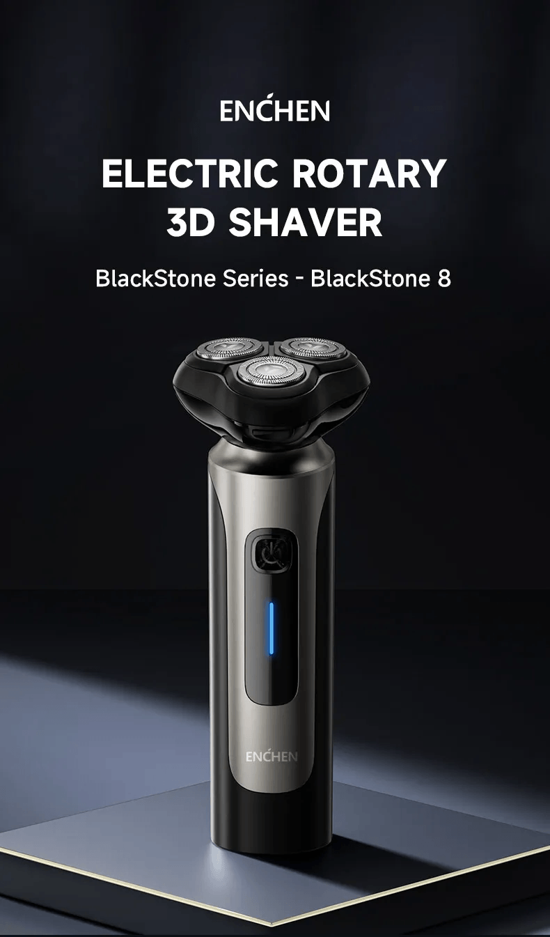 ENCHEN Blackstone 8 3D Rotary Electric Shaver with Pop-Up Trimmer