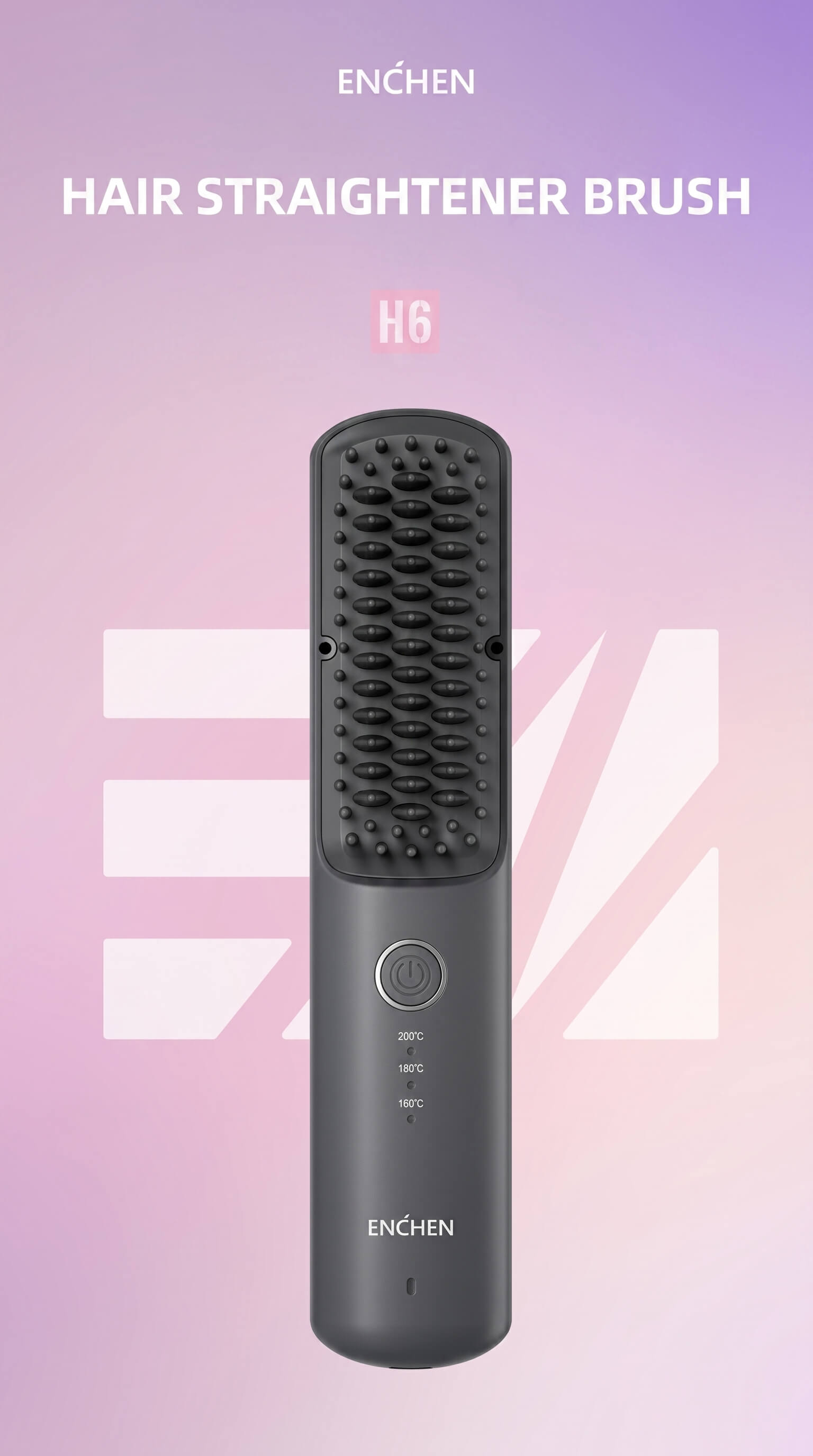 ENCHEN H6 Cordless Hair Straightener Comb 2-in-1