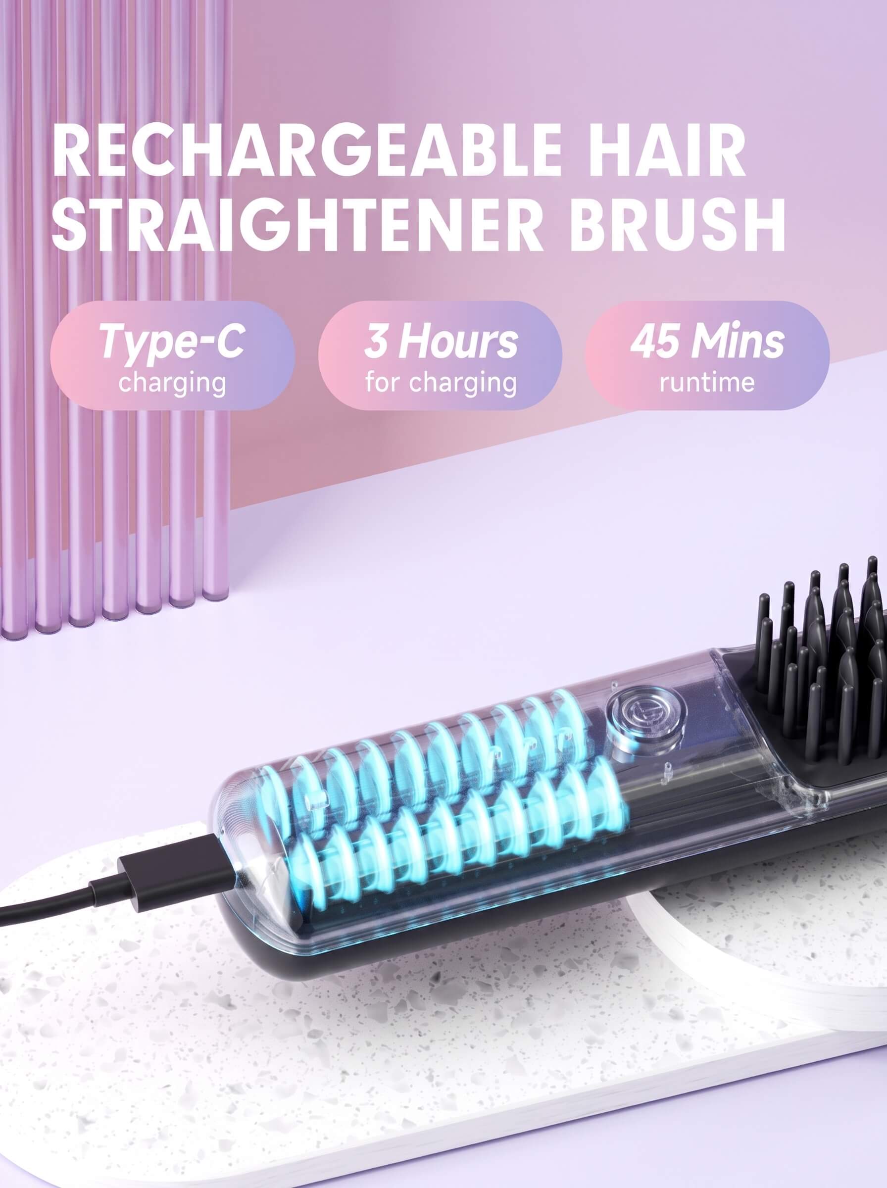 ENCHEN H6 Cordless Hair Straightener Comb 2-in-1