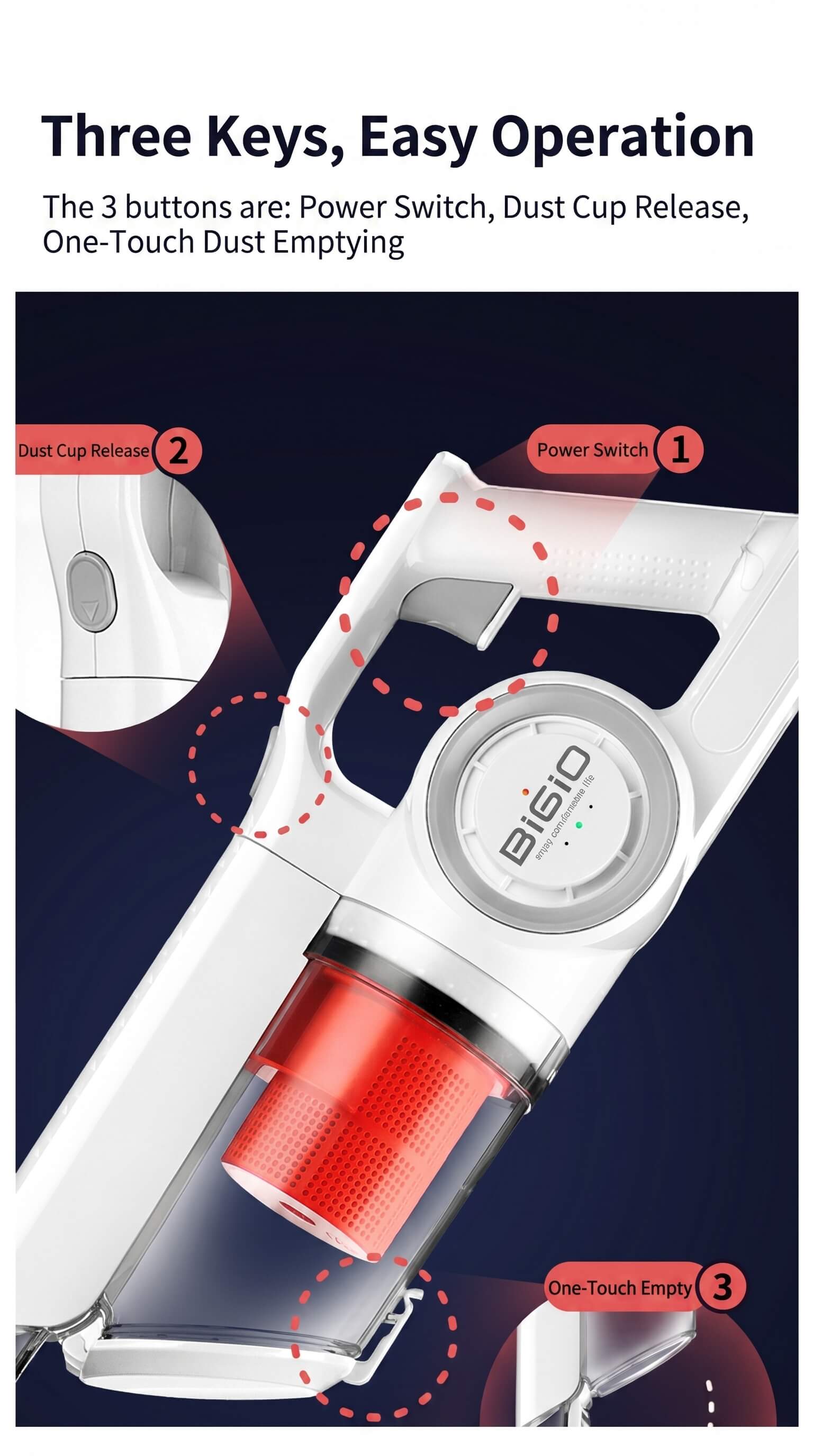 Baijinuo Standard Edition Corded Vacuum Cleaner