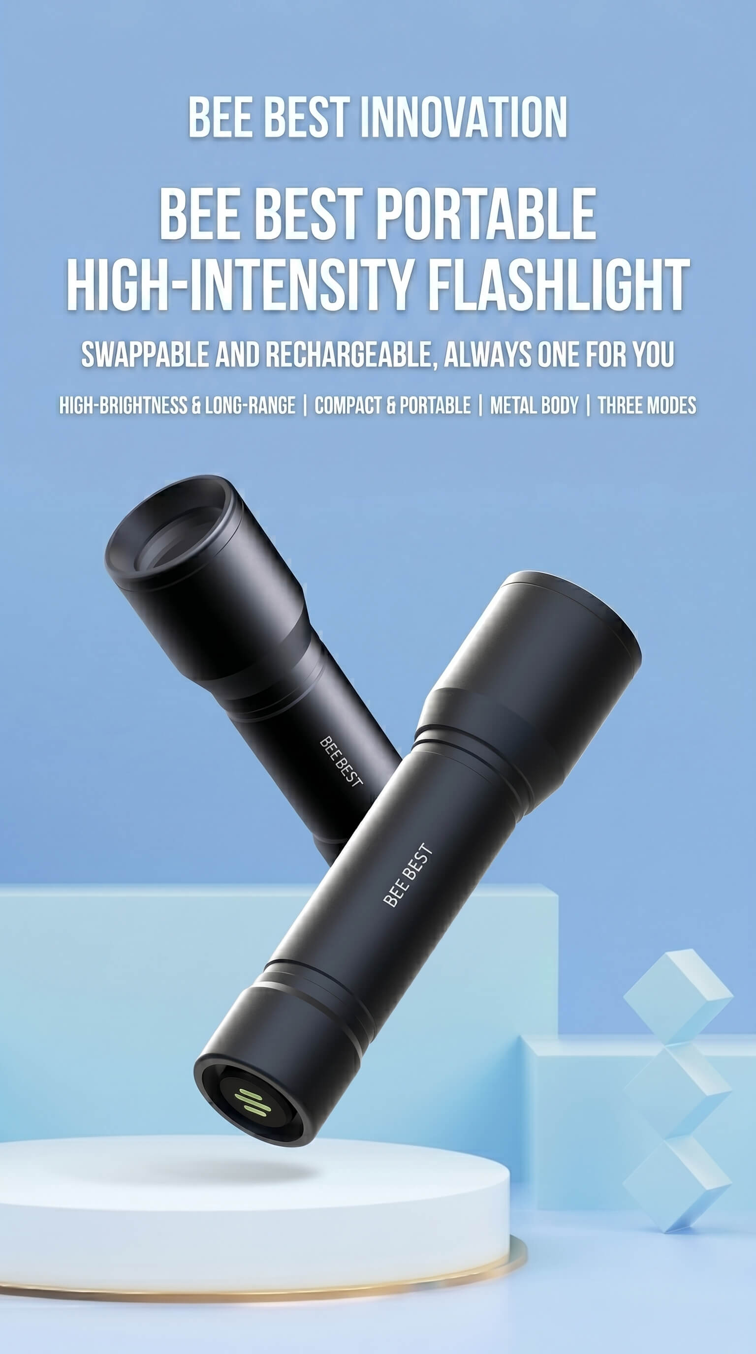 Polar Bee Rechargeable Mini Flashlight