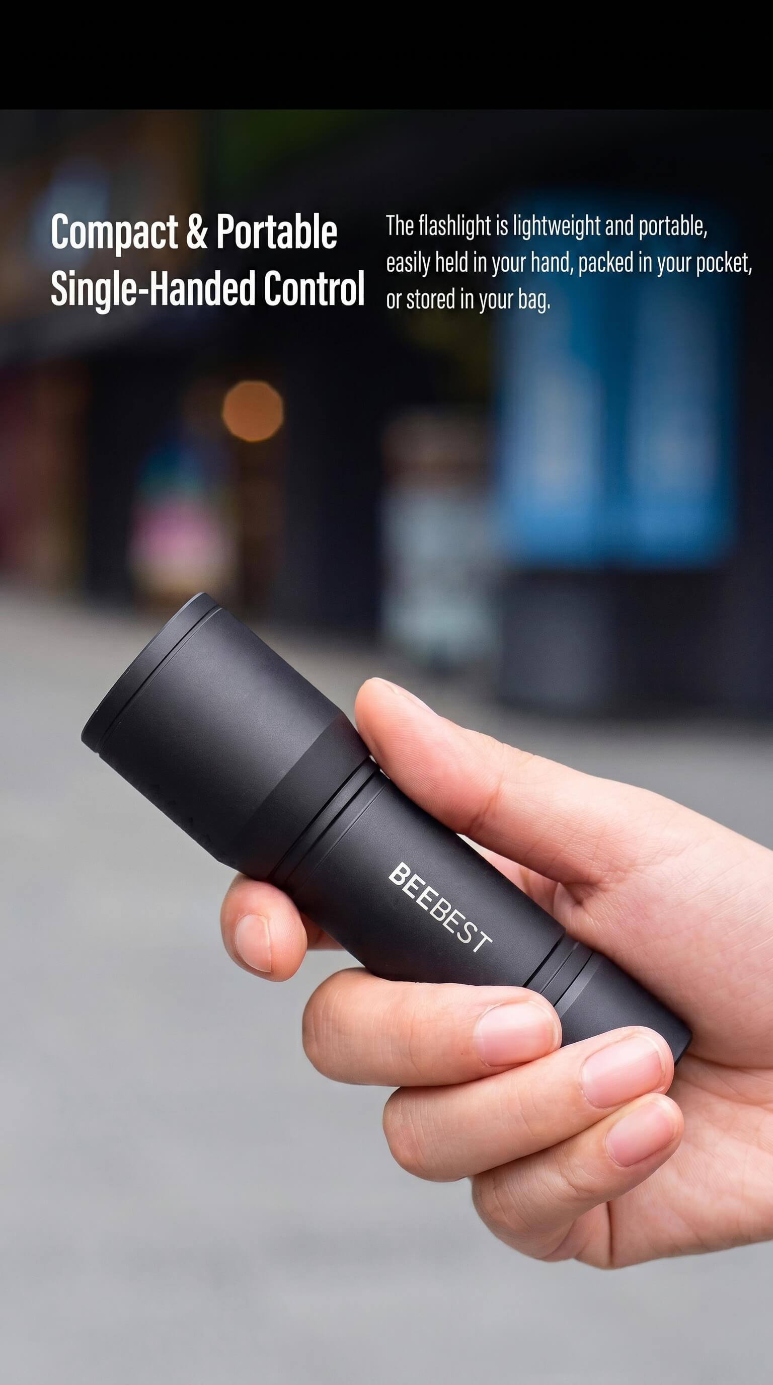 Polar Bee Rechargeable Mini Flashlight