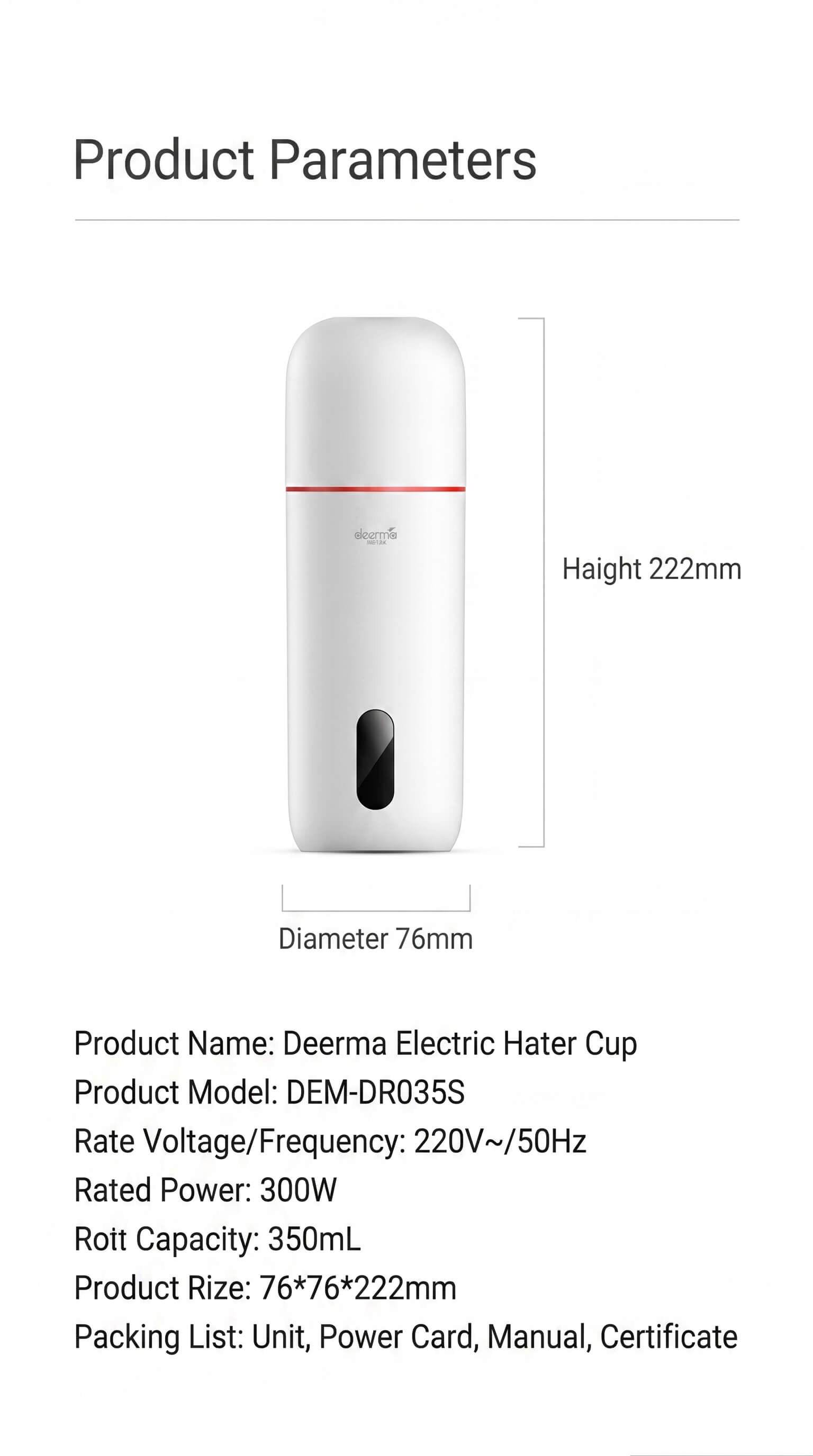 Deerma Electric Water Kettle