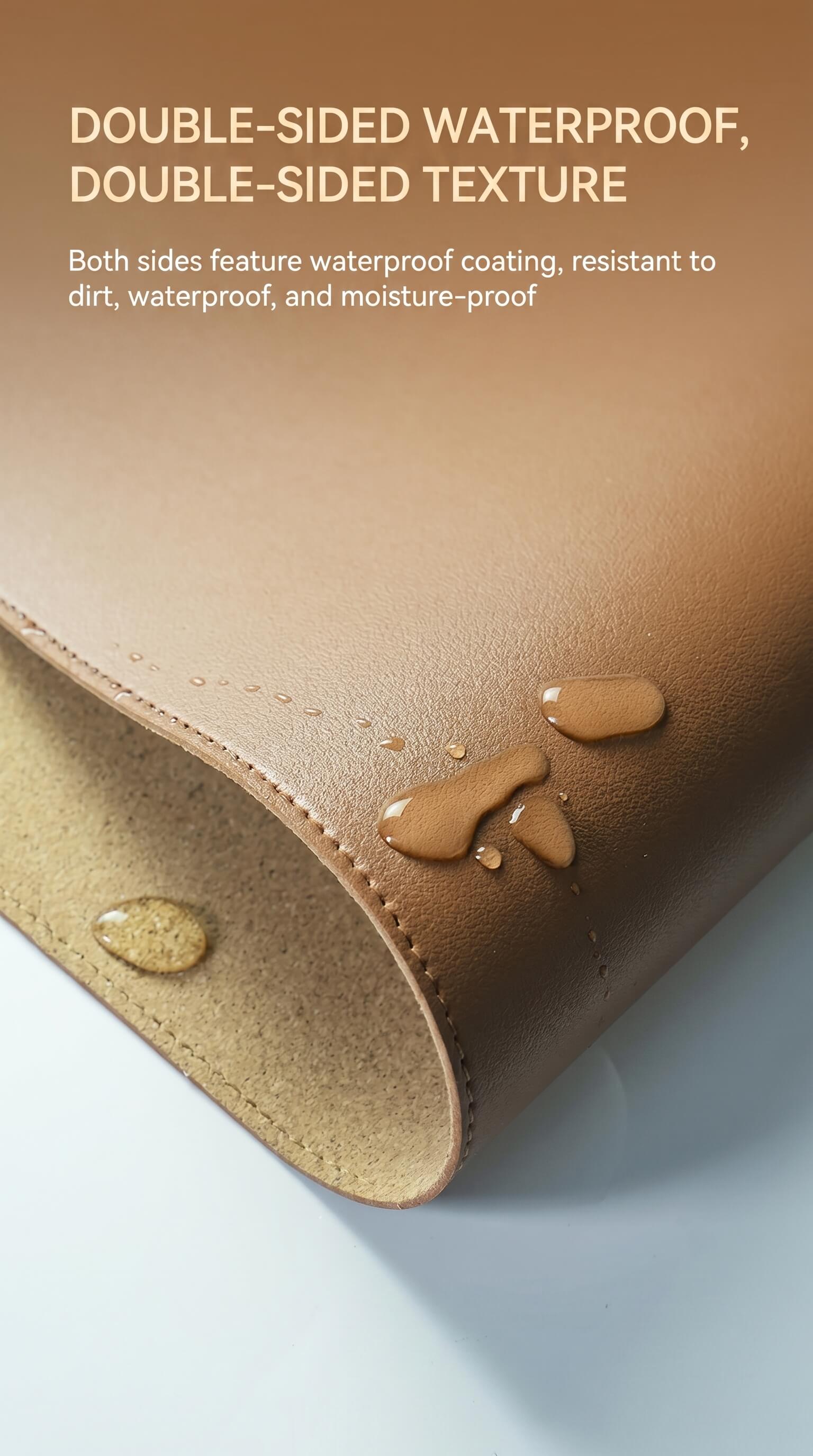 Miwu Solid Color Leather Texture Mouse Pad
