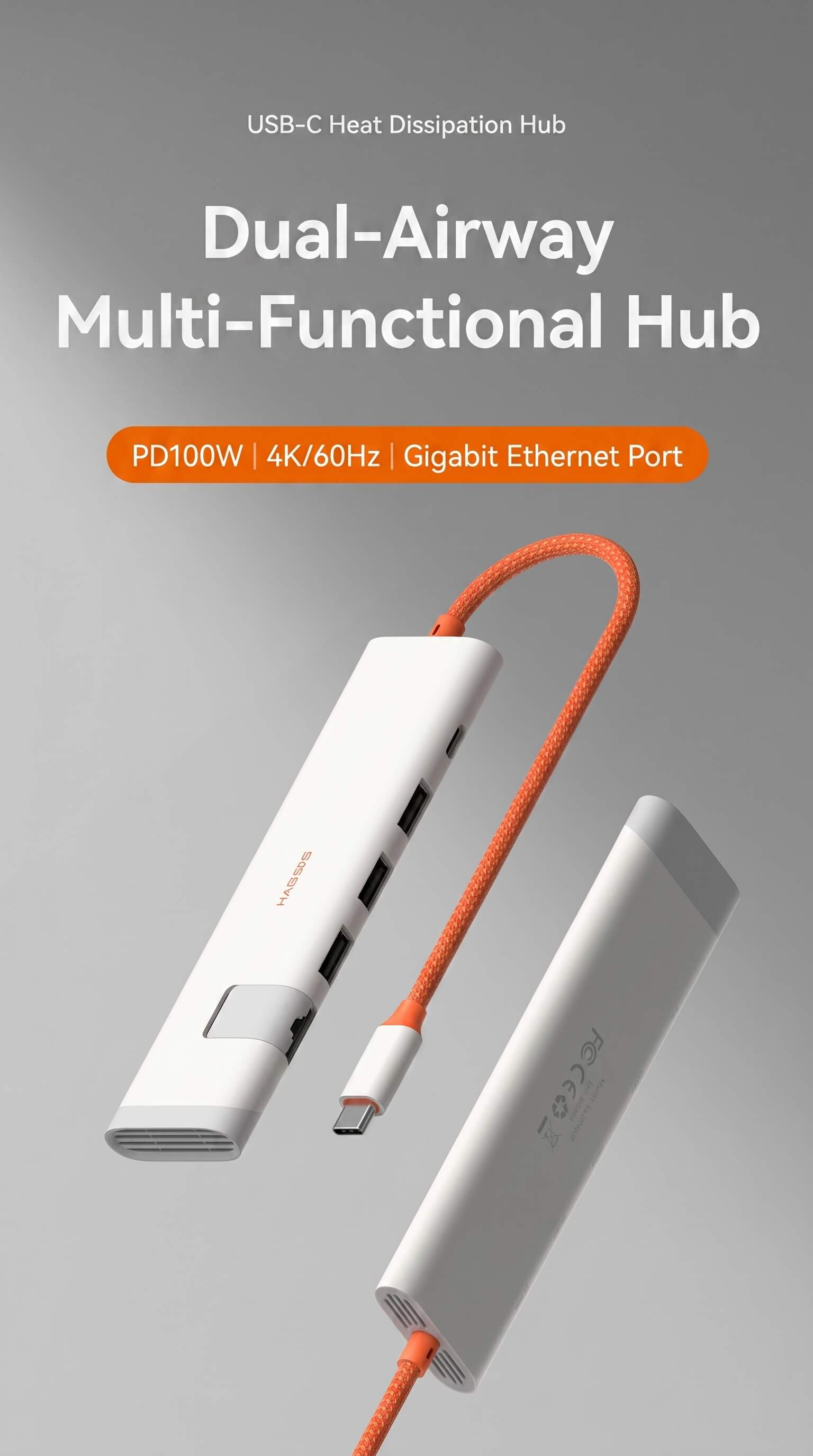 Haibeisi Type-C to USB Hub Splitter
