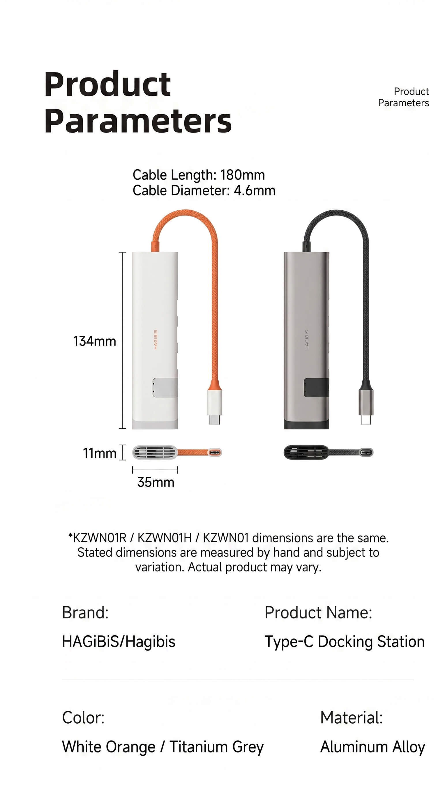 Haibeisi Type-C to USB Hub Splitter