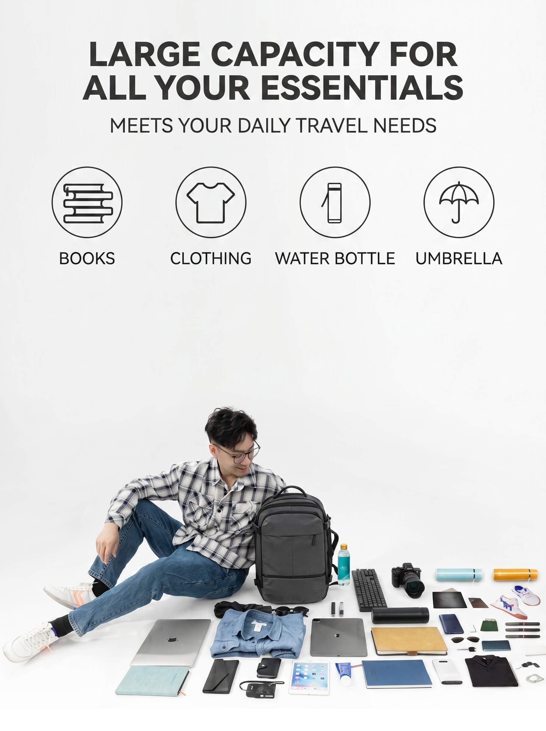 Equinox Large Capacity Travel Backpack