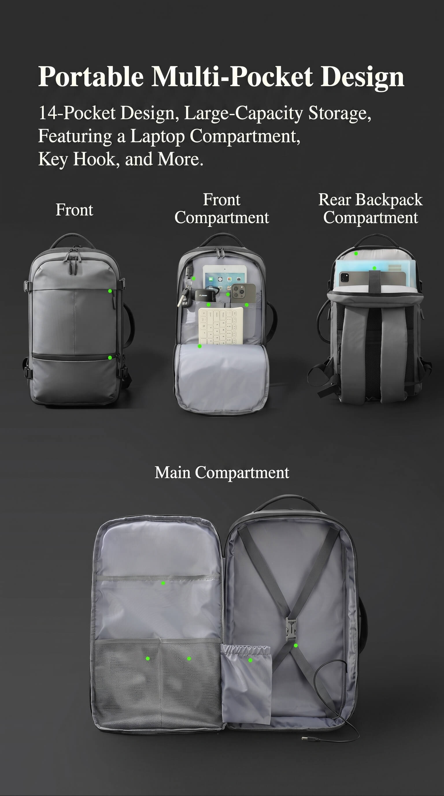 Equinox Large Capacity Travel Backpack