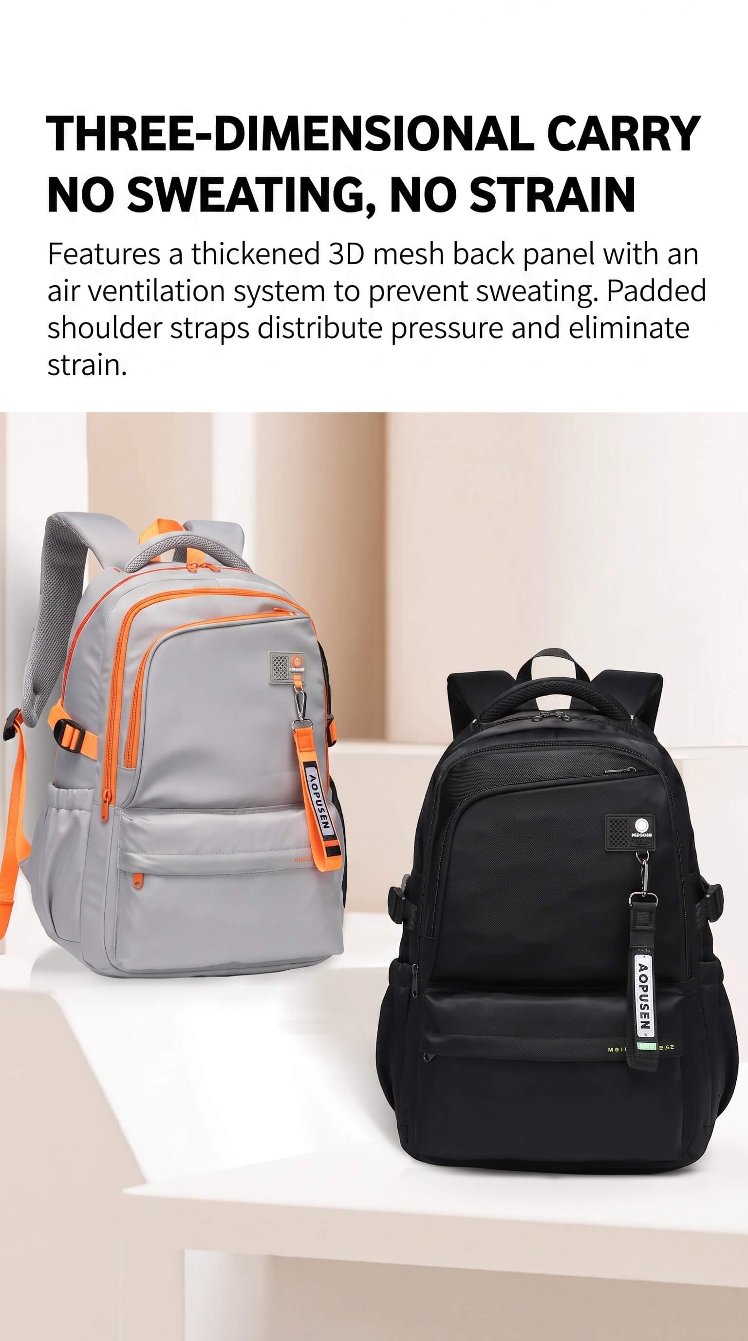 Teen Backpack with Spine Protection