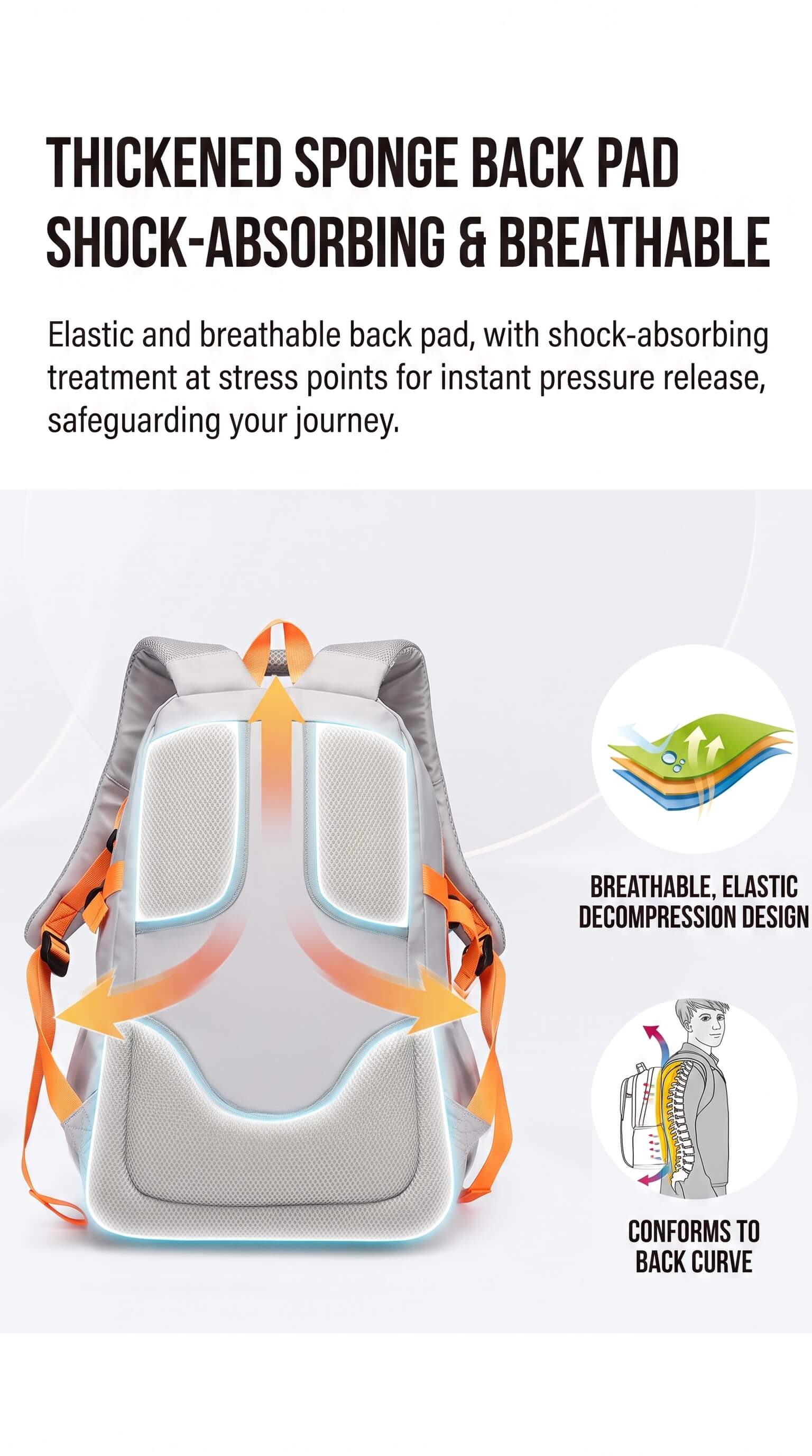 Teen Backpack with Spine Protection