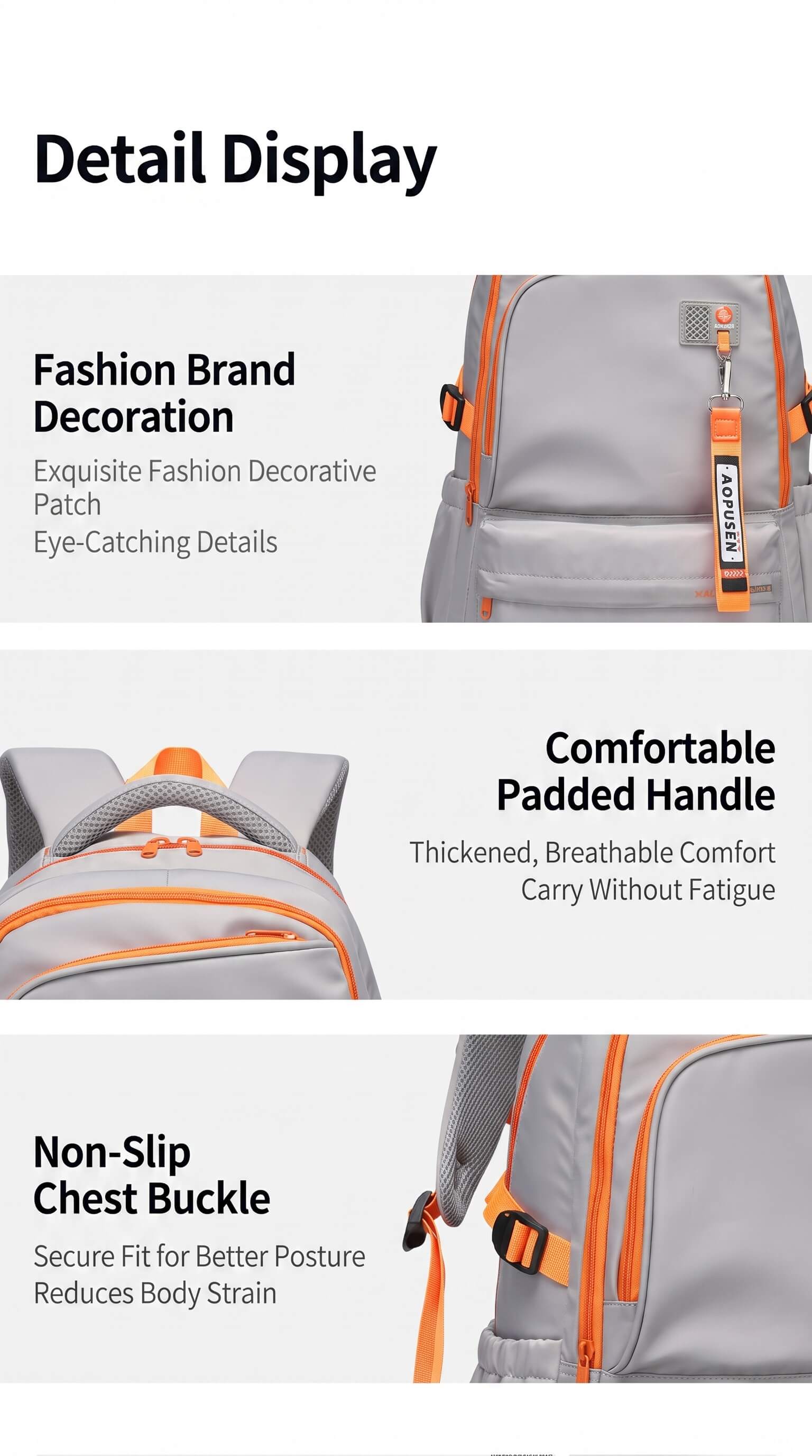 Teen Backpack with Spine Protection