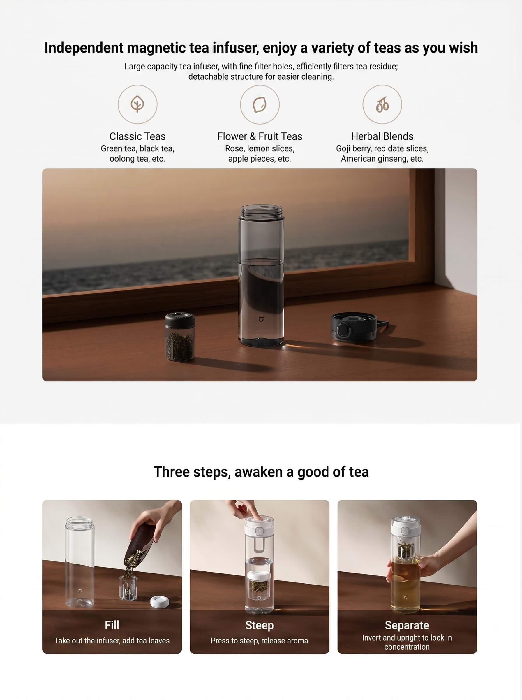 Mijia Magnetic Tea Cup