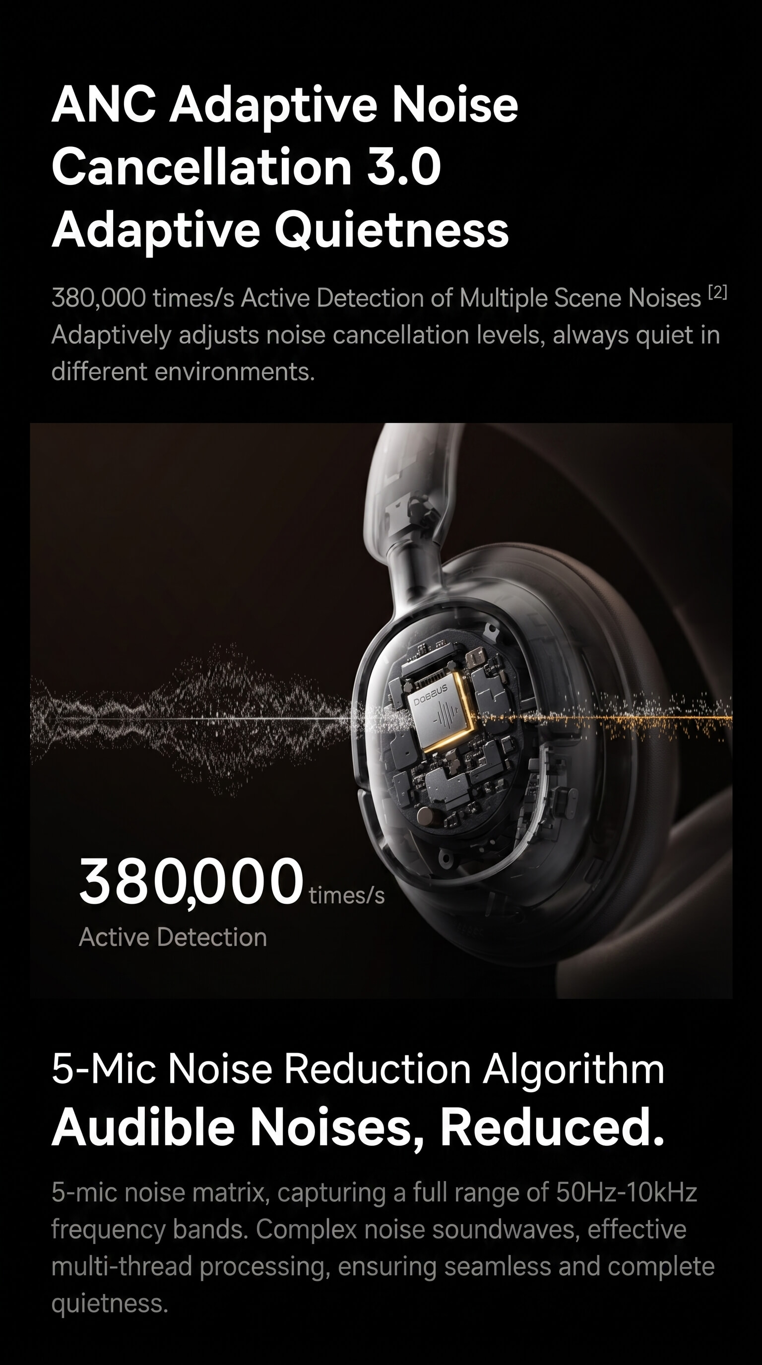 Baseus BH1 Active Noise Cancelling Bluetooth Headphones