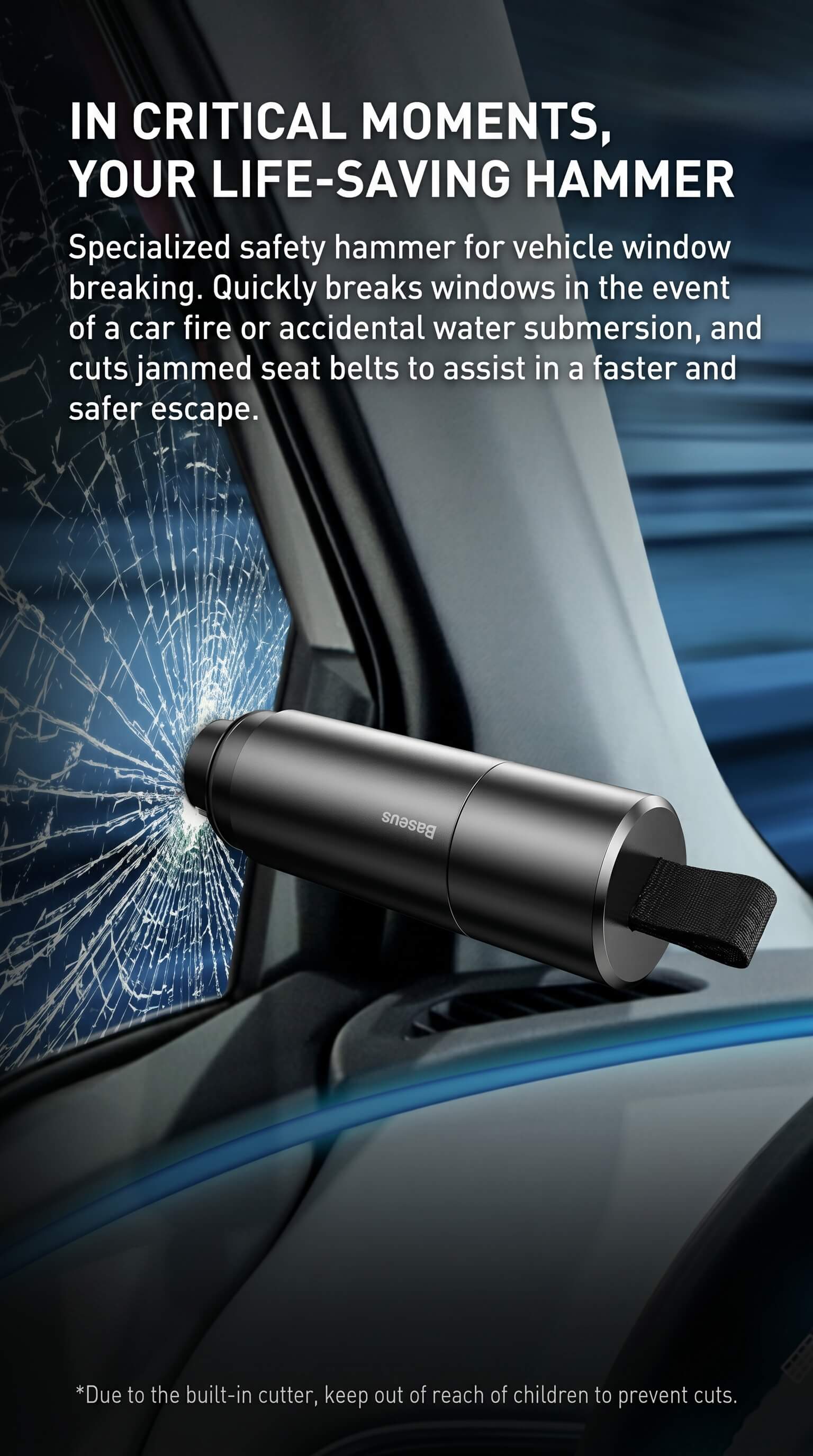 Baseus Car Tool Seat Belt Cutter