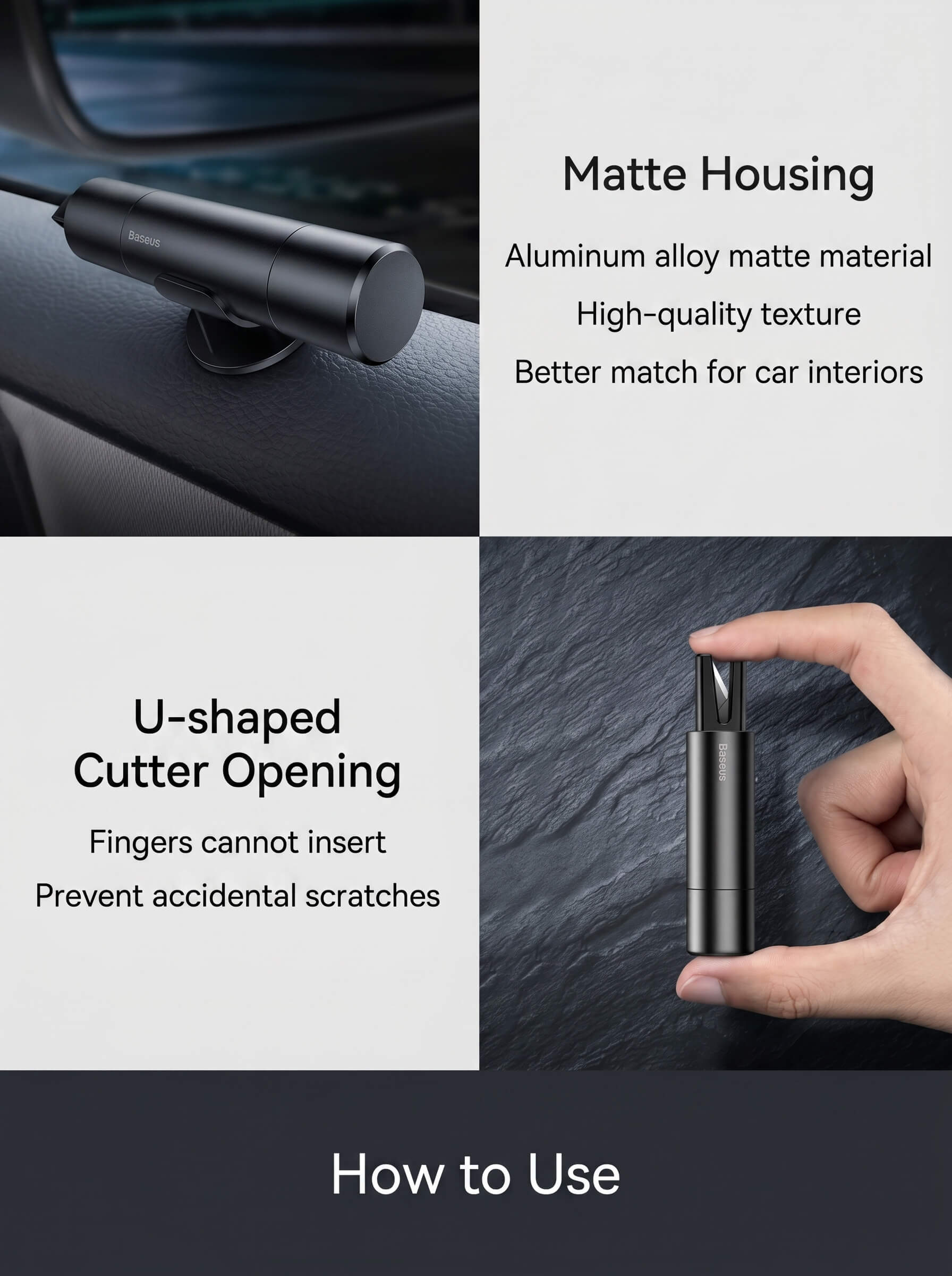 Baseus Car Tool Seat Belt Cutter