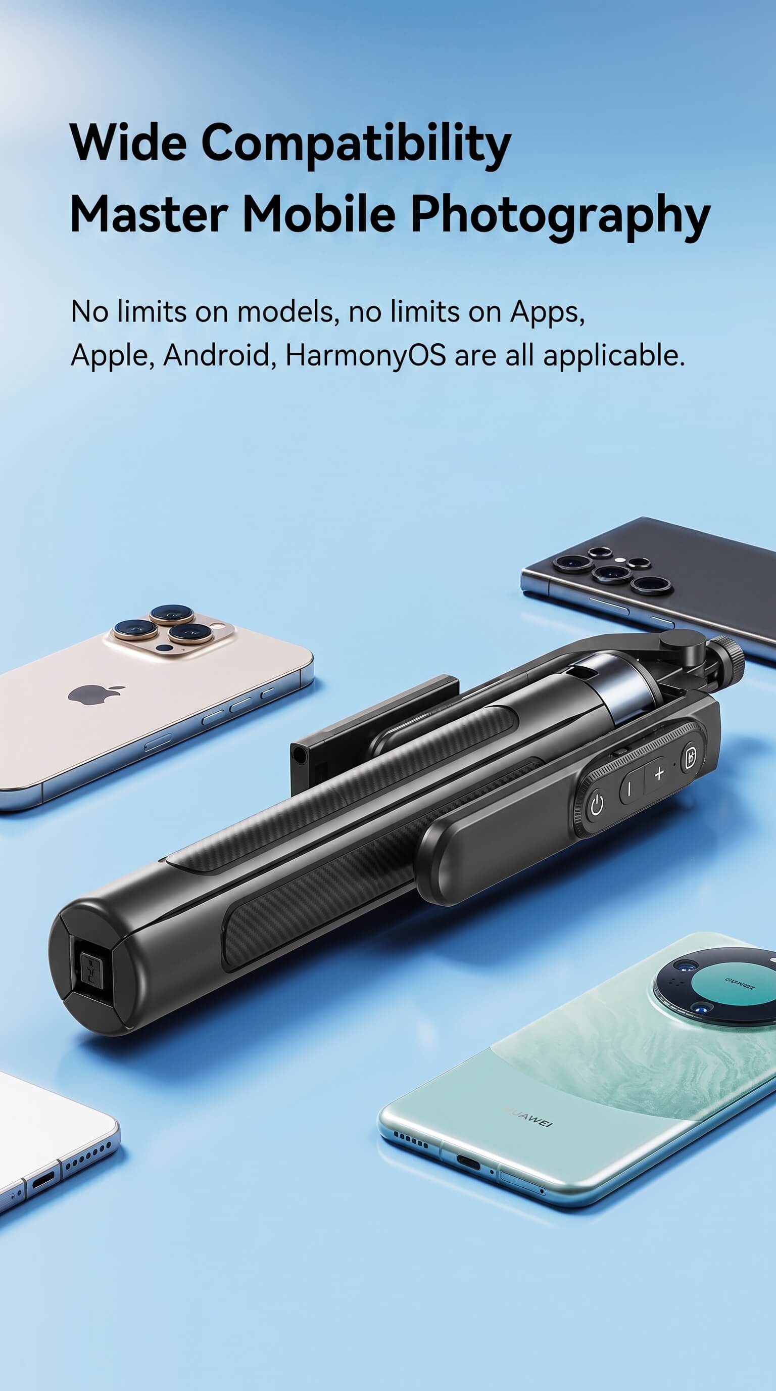 Diudiu Portable Floor Selfie Stick