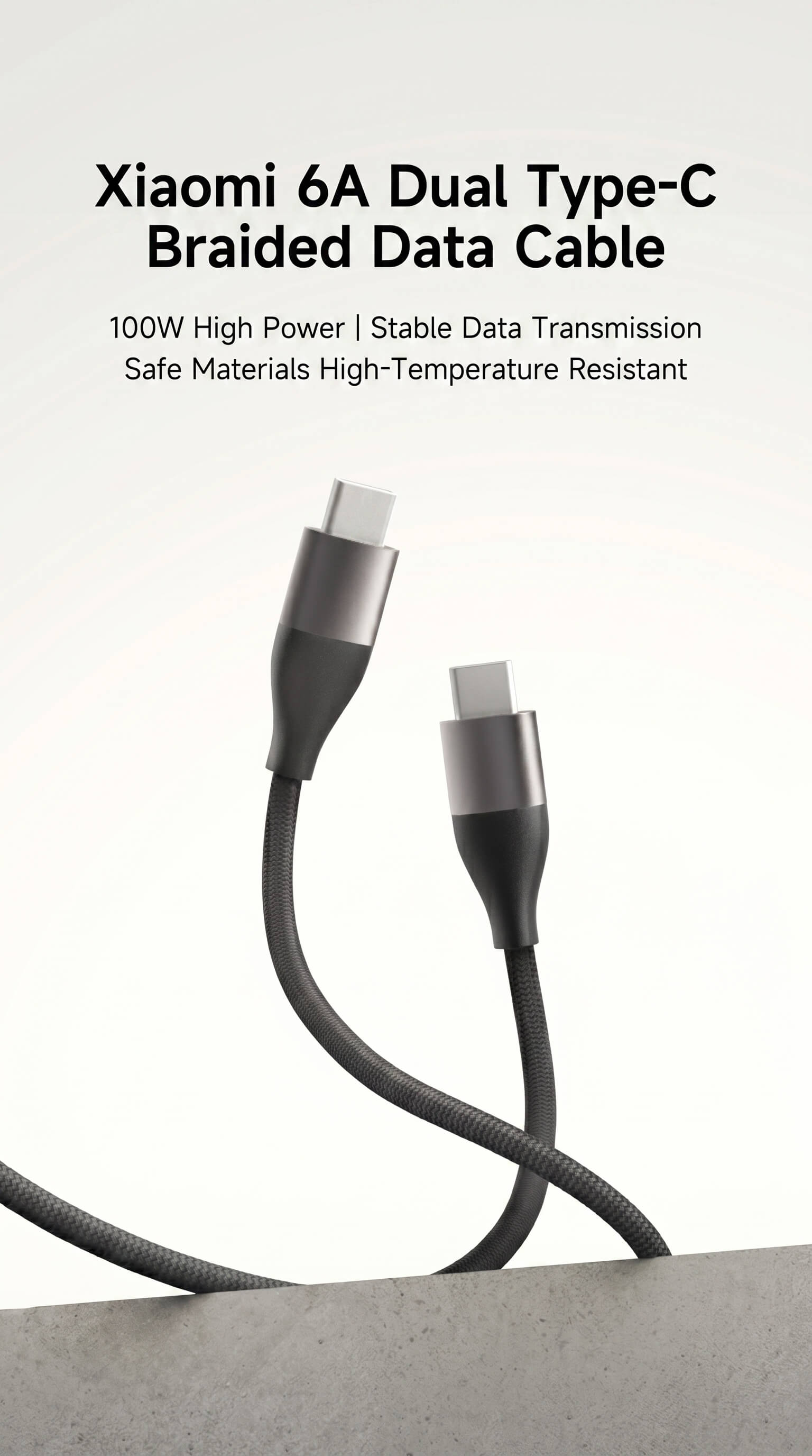 Xiaomi 6A Dual Type-C Braided Data Cable