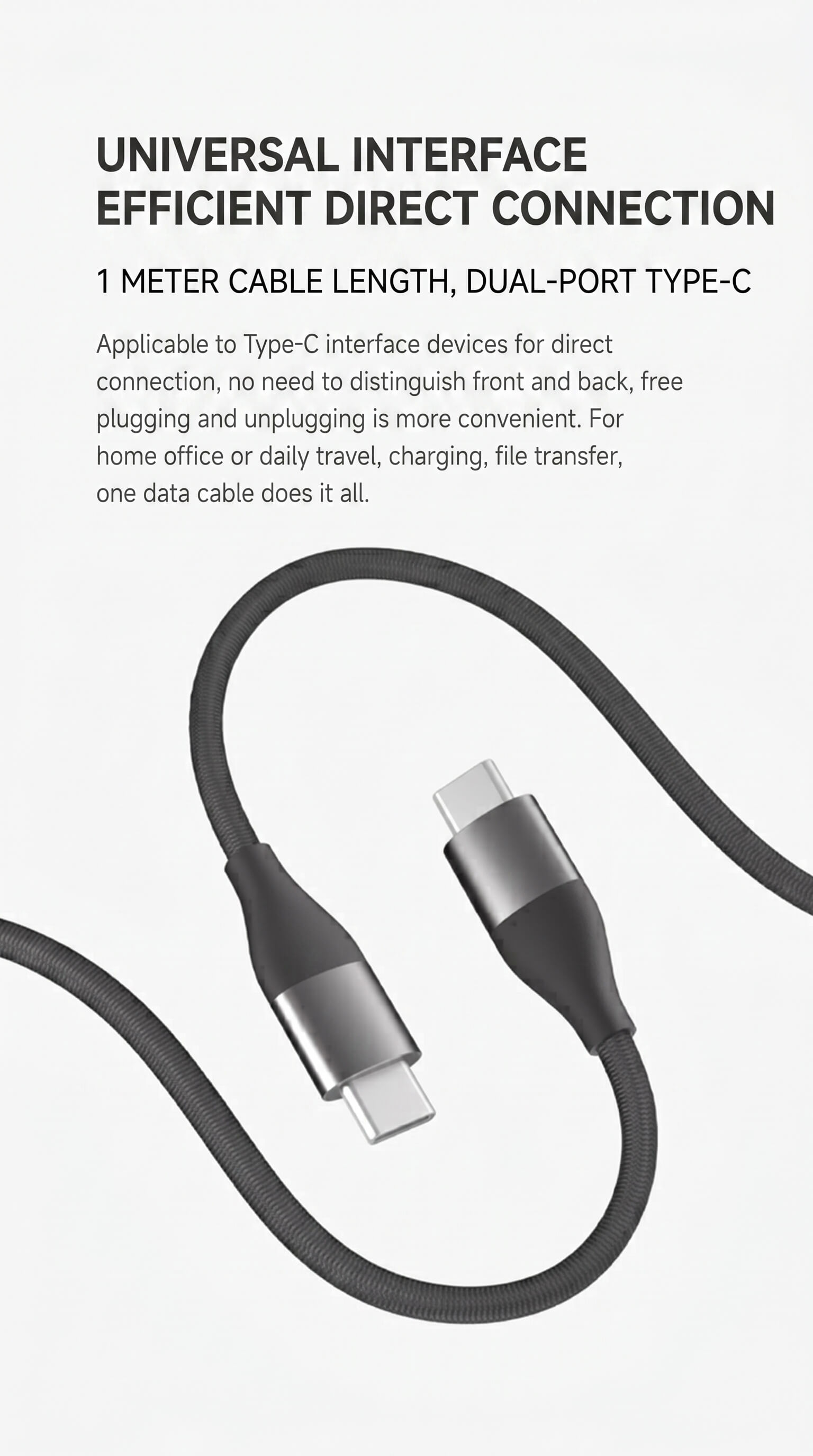 Xiaomi 6A Dual Type-C Braided Data Cable