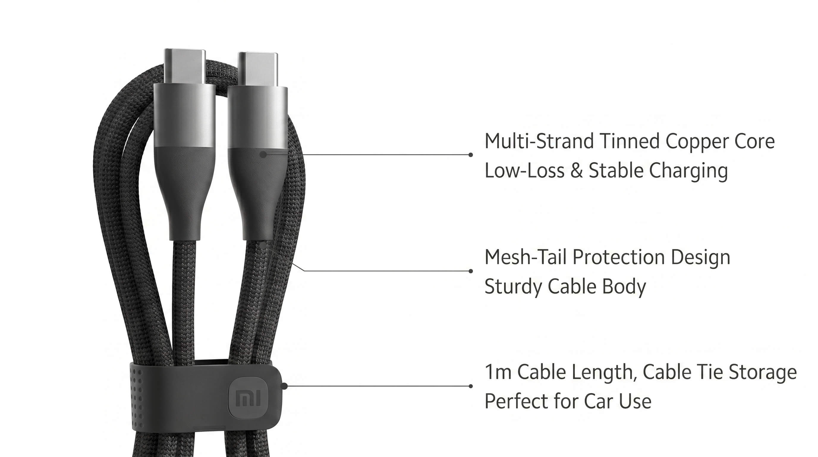 Xiaomi 6A Dual Type-C Braided Data Cable