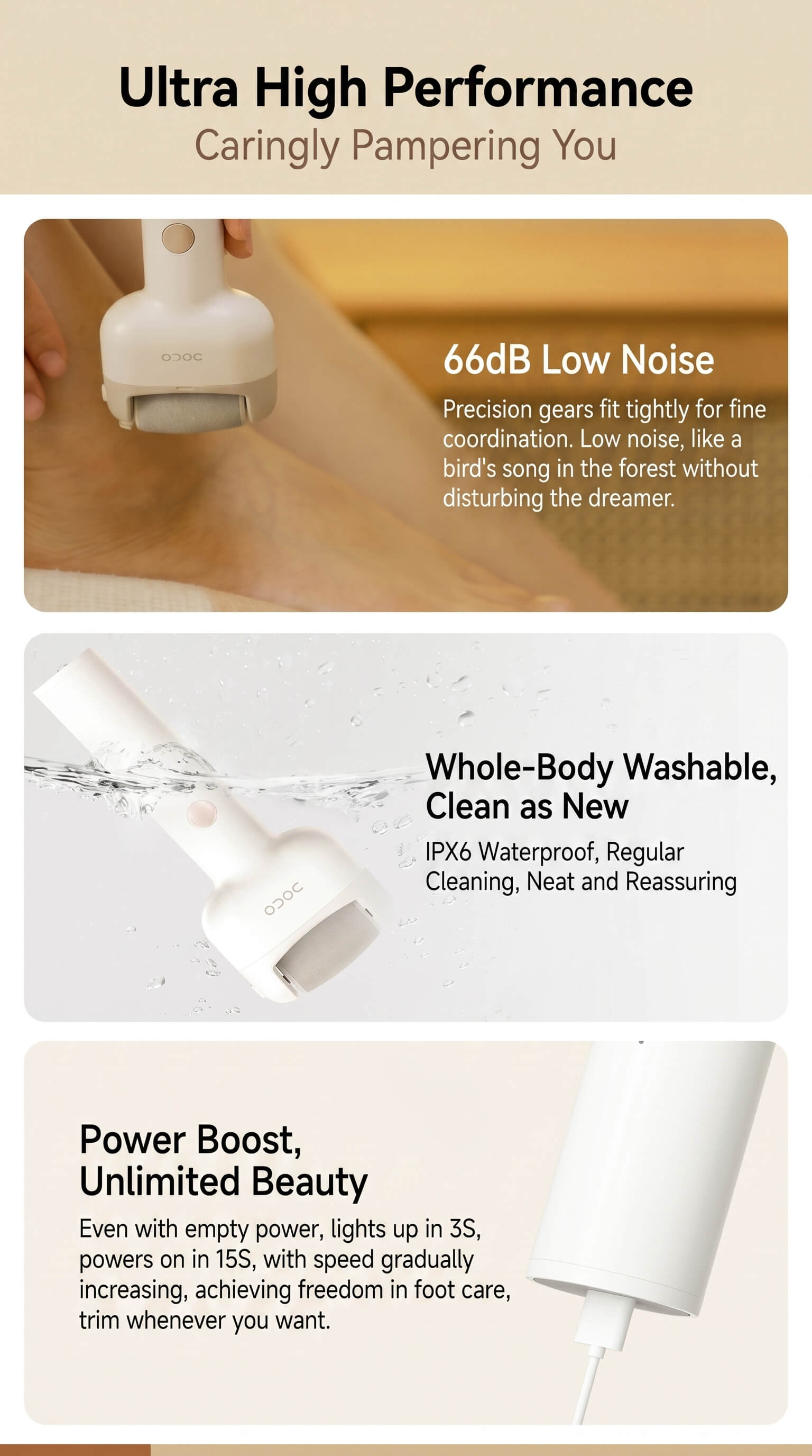 DOCO Electric Foot Trimmer