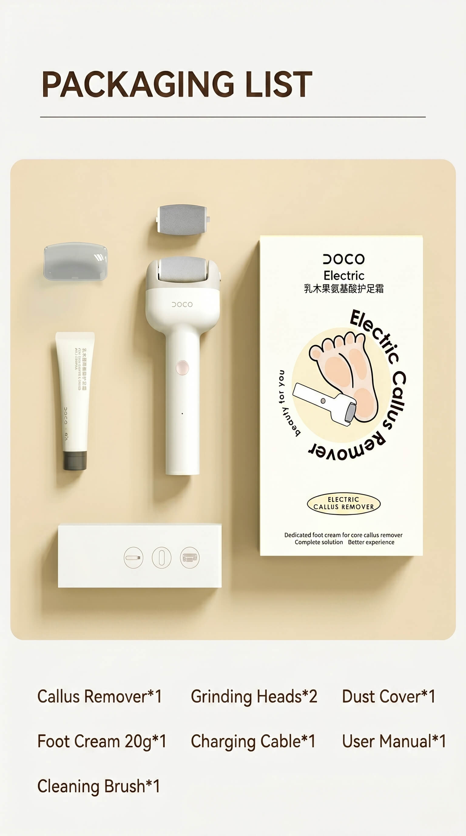DOCO Electric Foot Trimmer