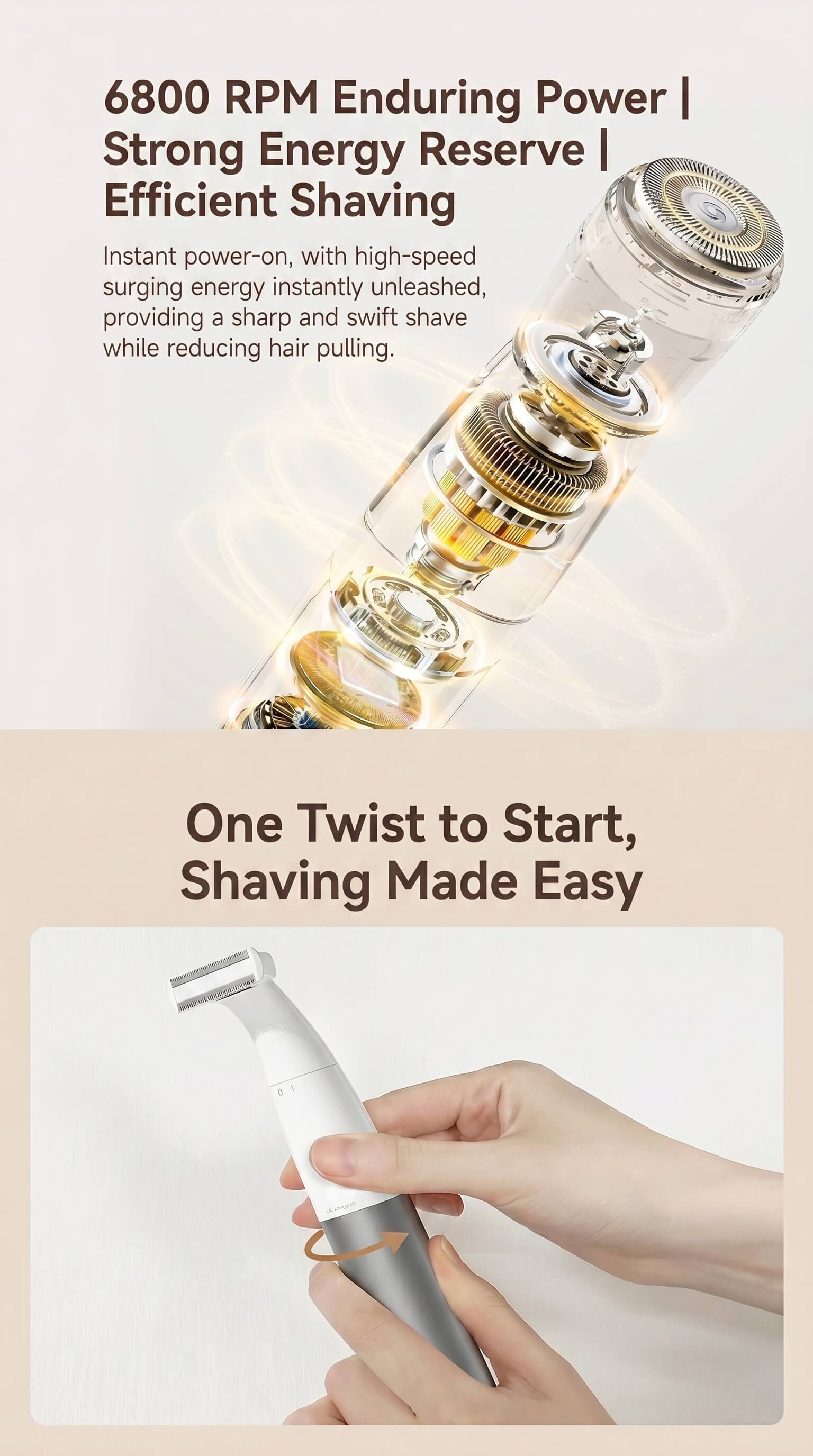 DOCO 4-in-1 Multifunctional Shaver