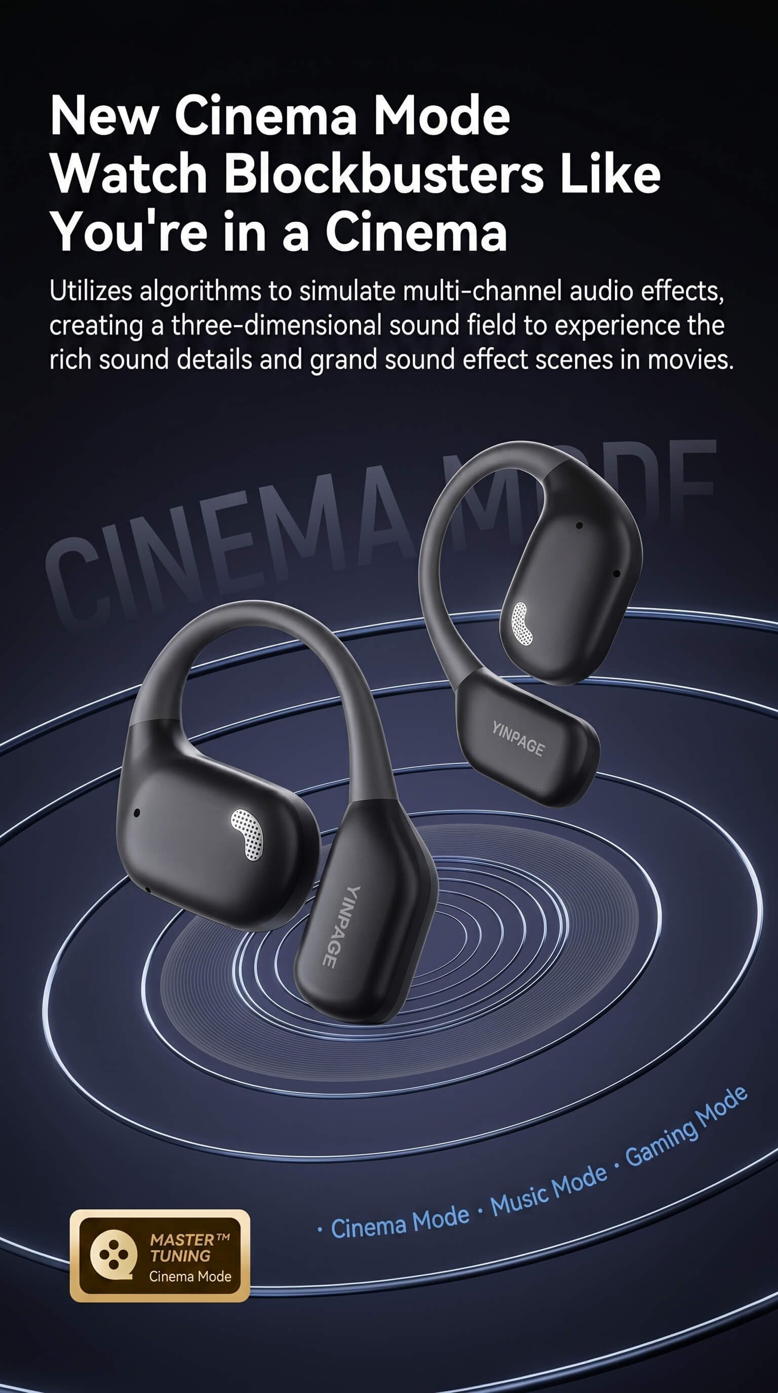 YINPAGE Open Air True Wireless Sports Earbuds
