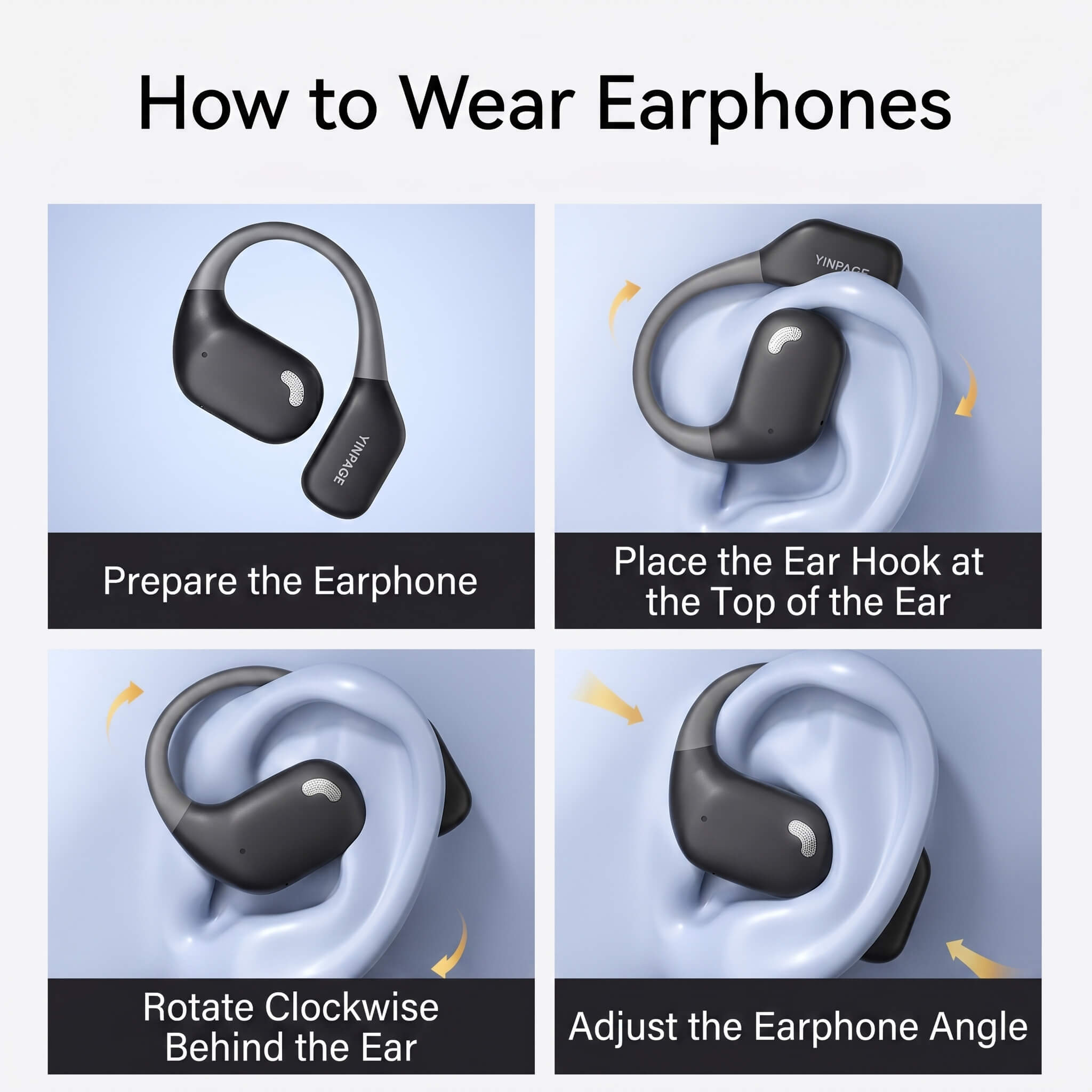 YINPAGE Open Air True Wireless Sports Earbuds