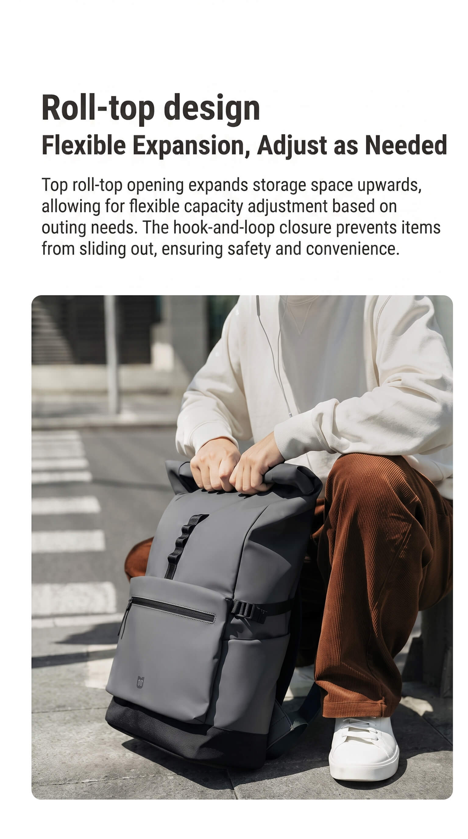 Xiaomi Roll Top Casual Backpack