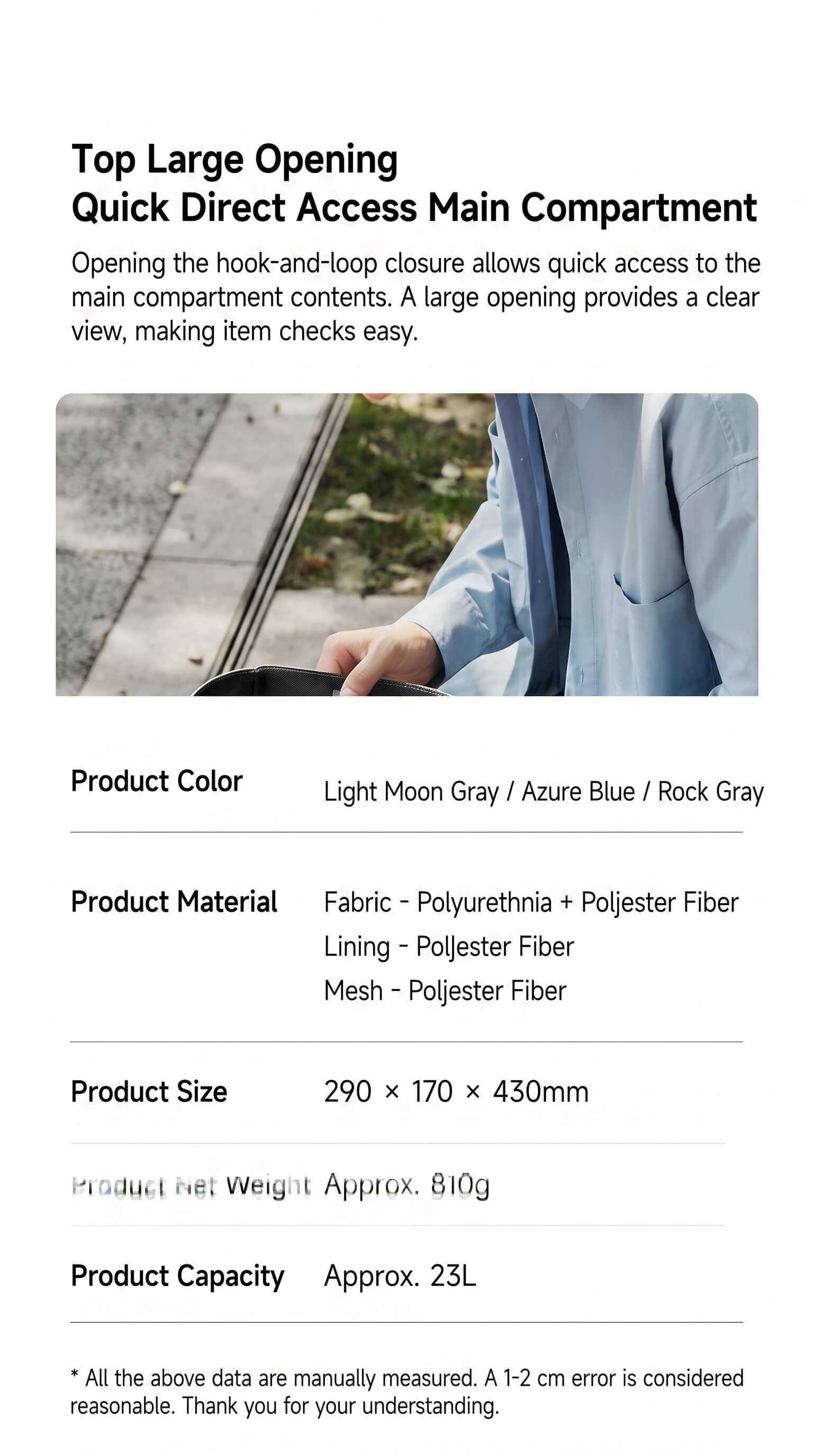 Xiaomi Roll Top Casual Backpack