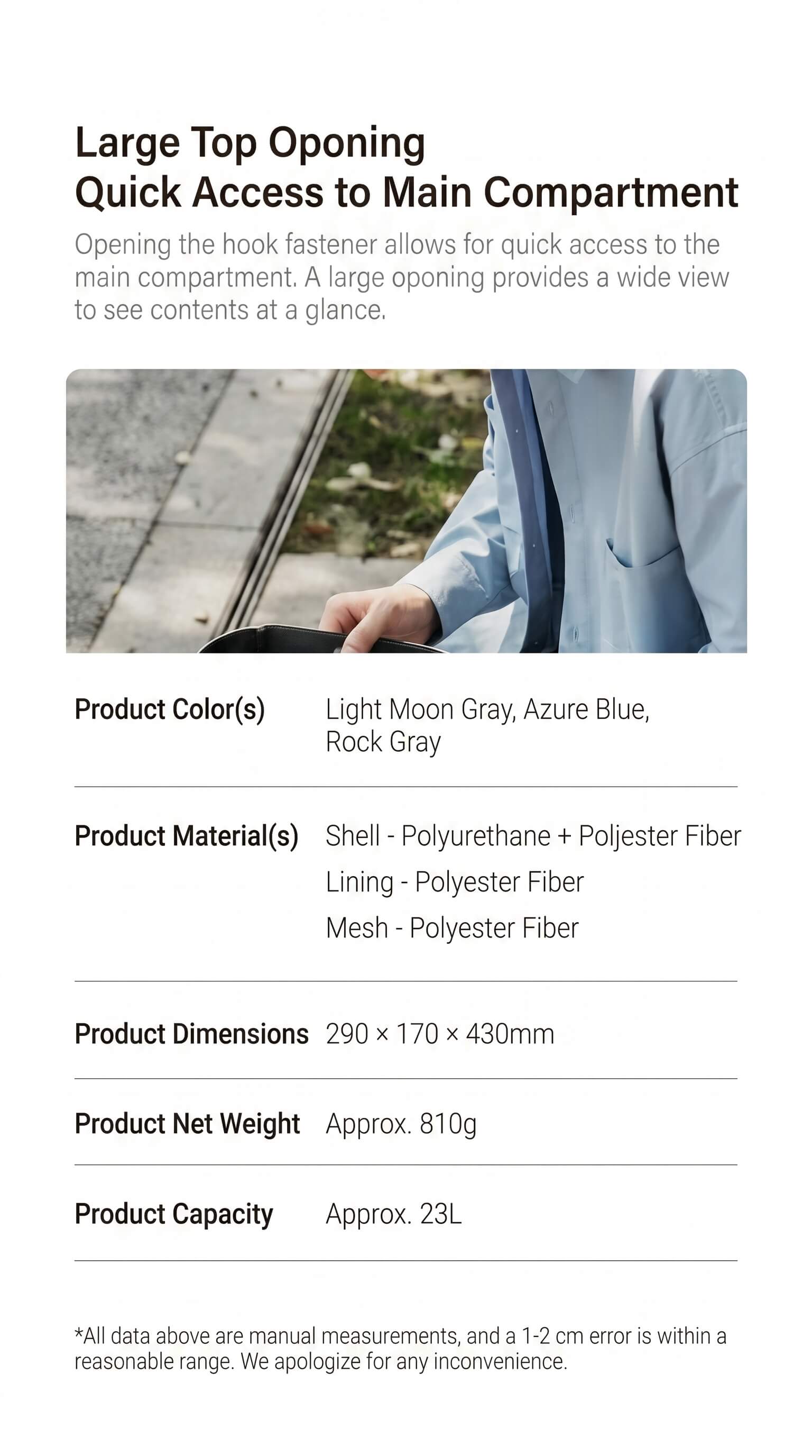 Xiaomi Roll Top Casual Backpack