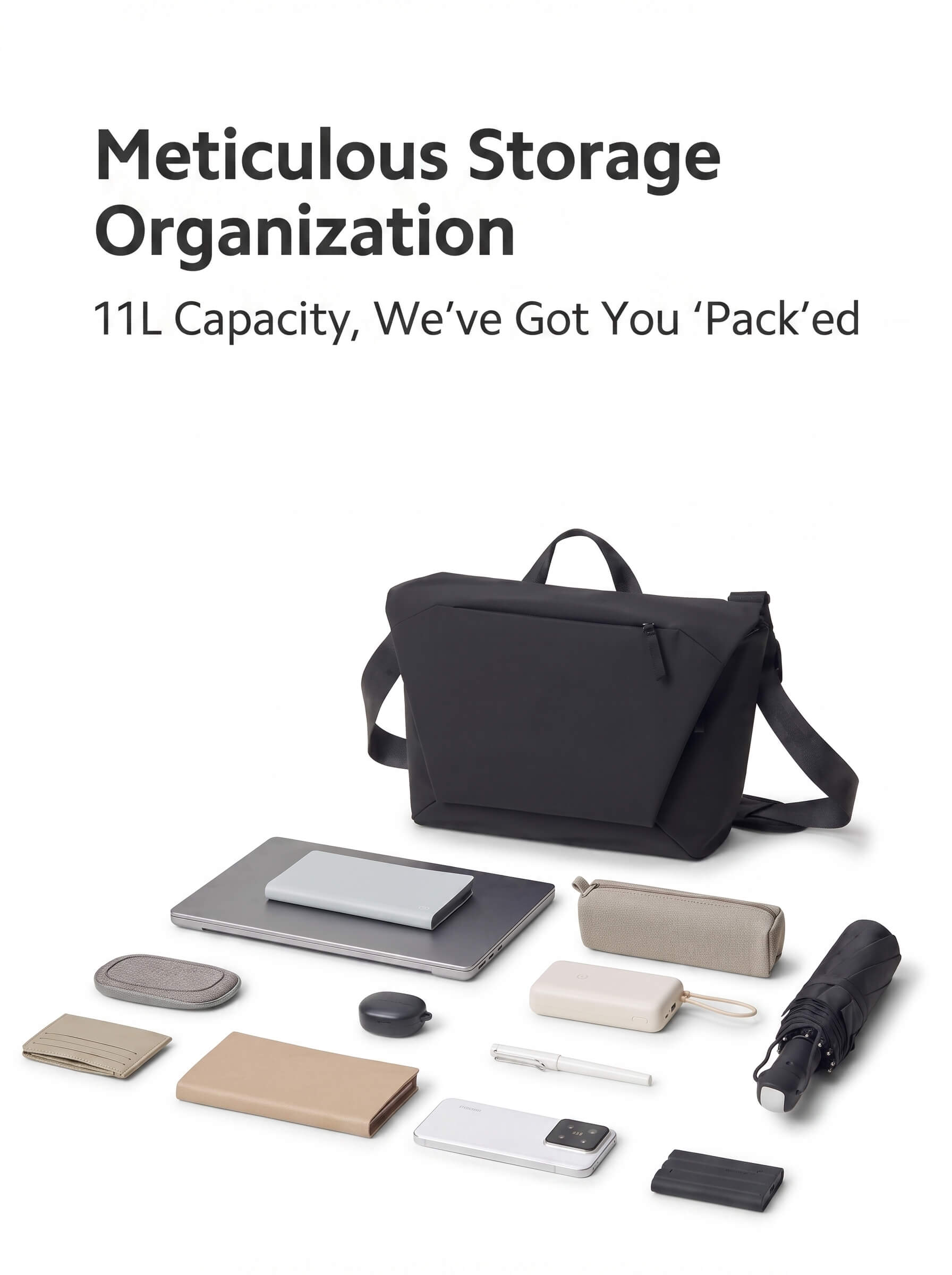 Xiaomi Mijia Crossbody Bag Computer Backpack Large Capacity