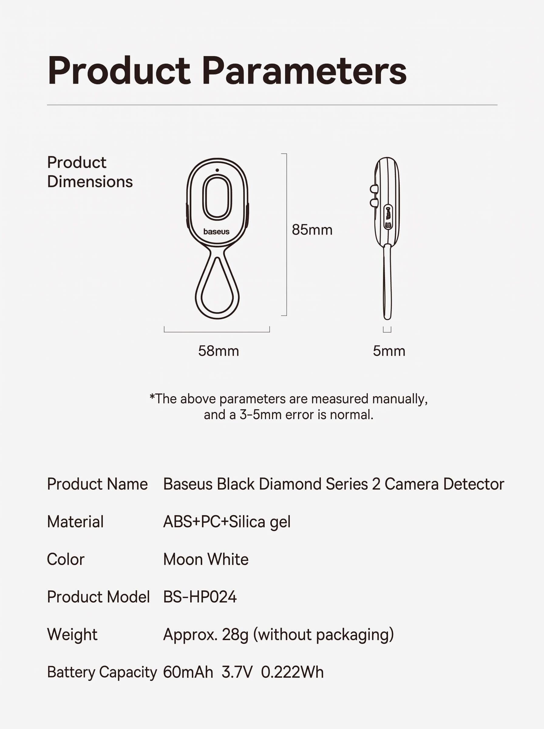 Baseus Smart Camera Detector 2nd Generation